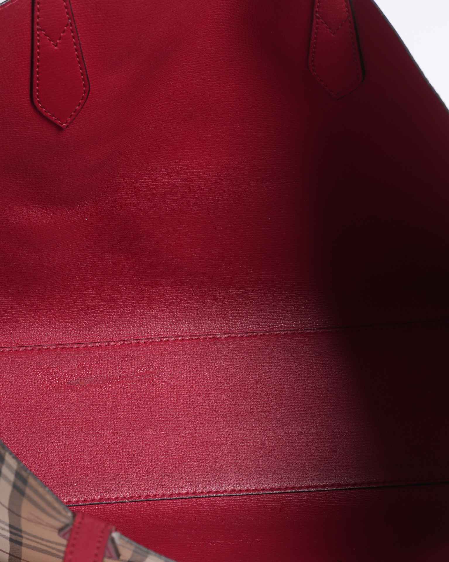 Burberry Haymarket Reversible Tote Bag