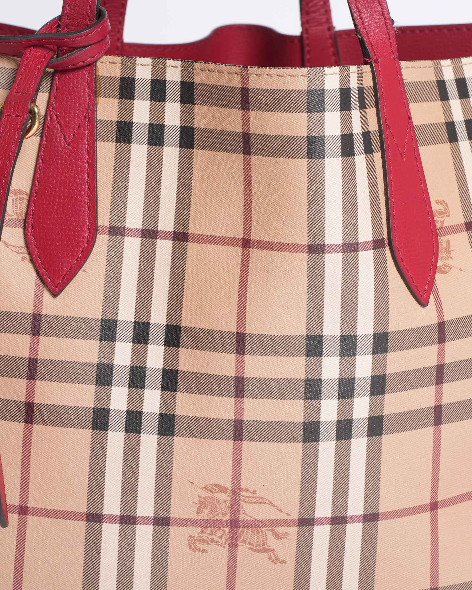 Burberry Haymarket Reversible Tote Bag