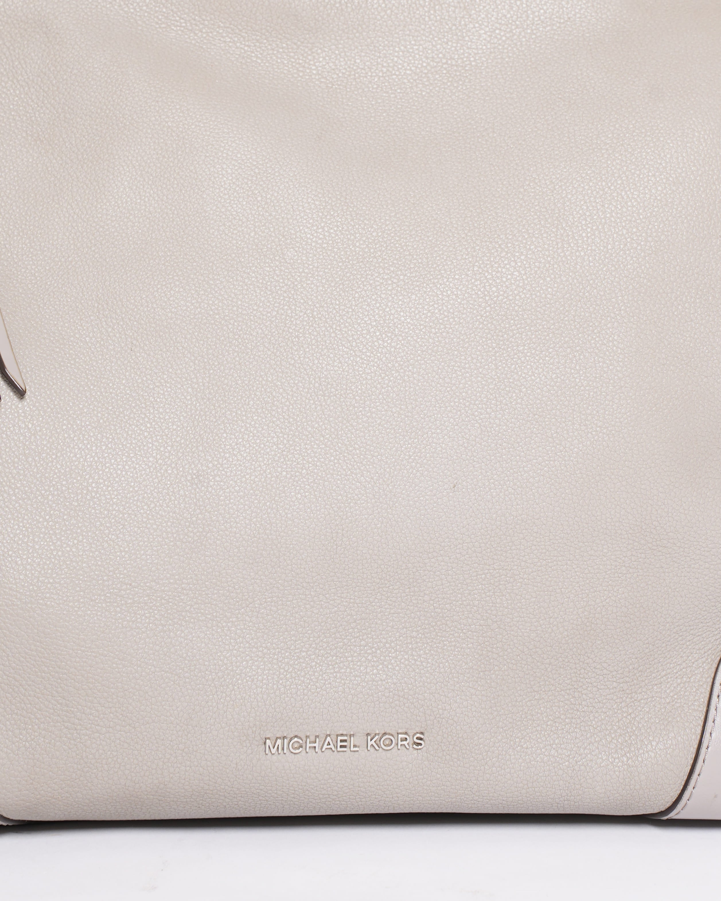 Michael Kors Grey Leather Shoulder Bag