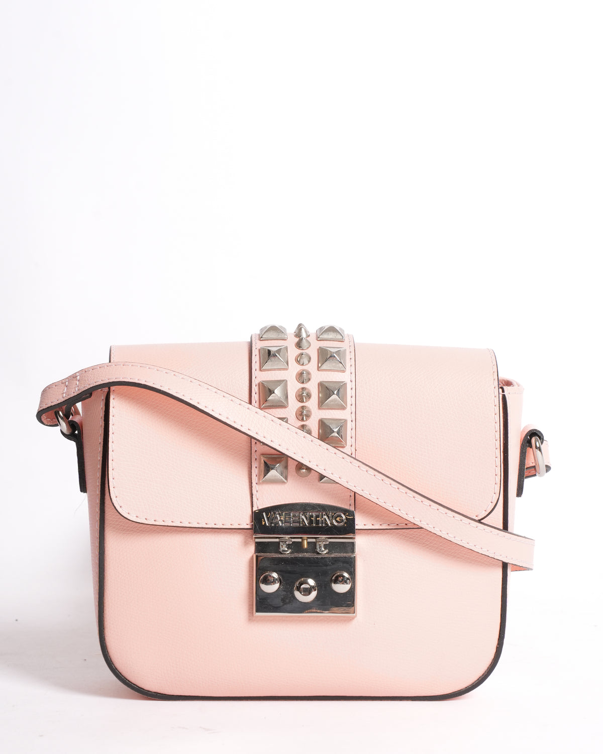 Valentino Rockstud Glam Lock Studded Crossbody Bag