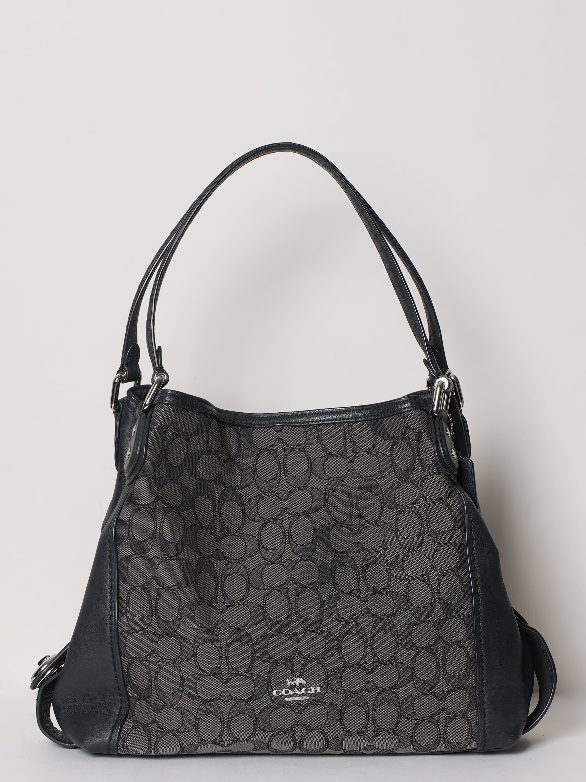 Coach Signature Dalton Black Shoulder Bag