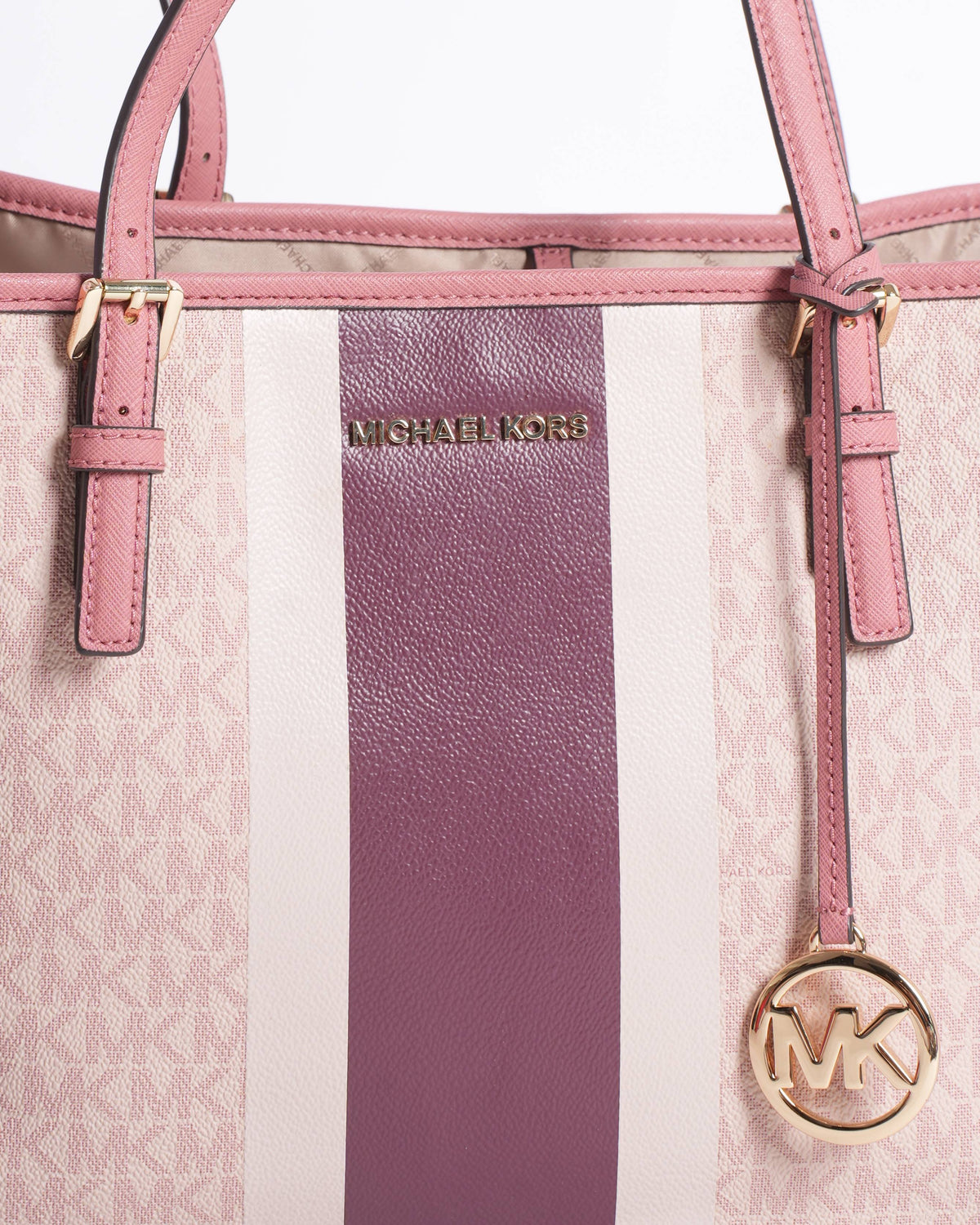 Michael Kors Monogram Pink tote Bag