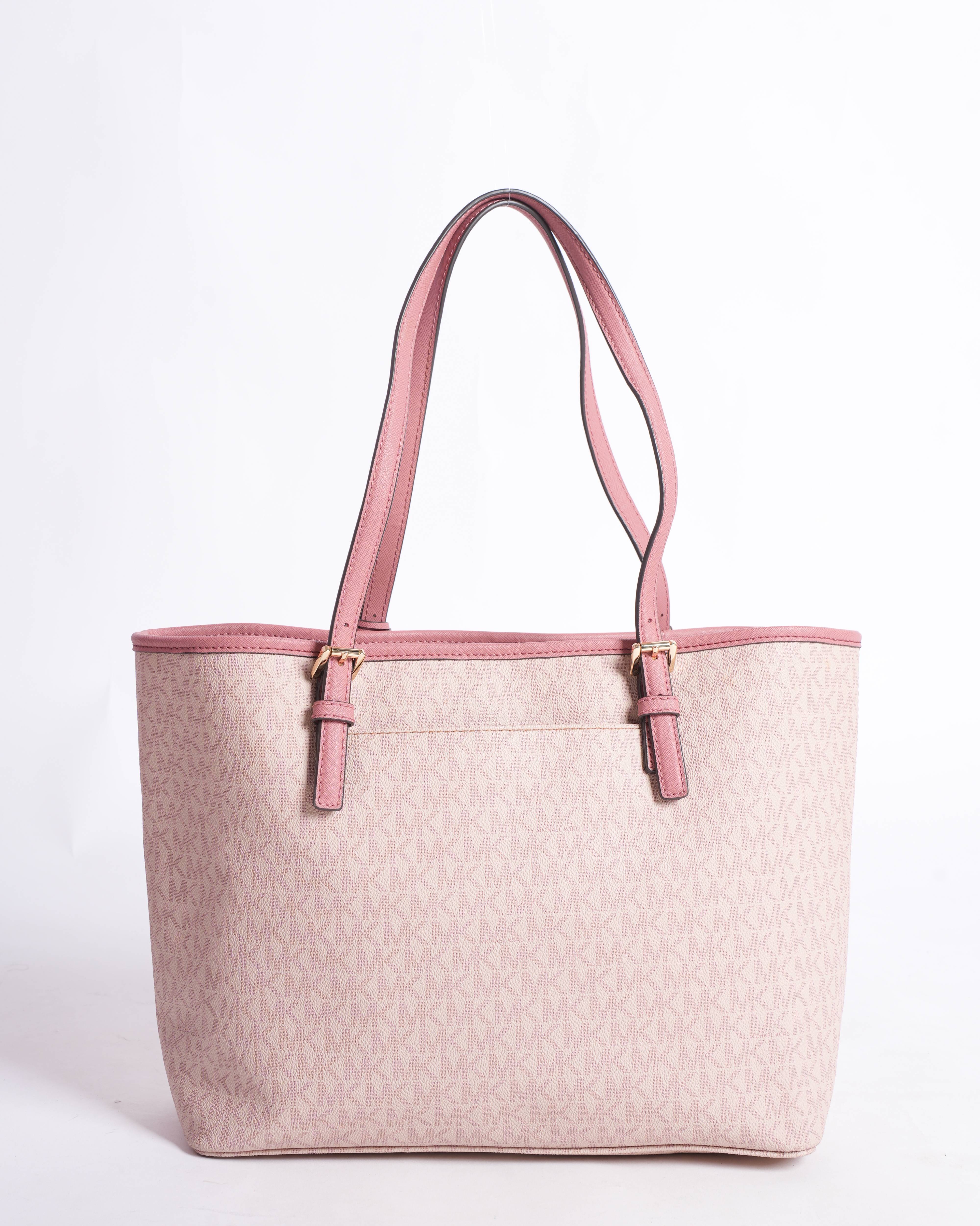 New Michael Kors Monogram Pink tote Bag