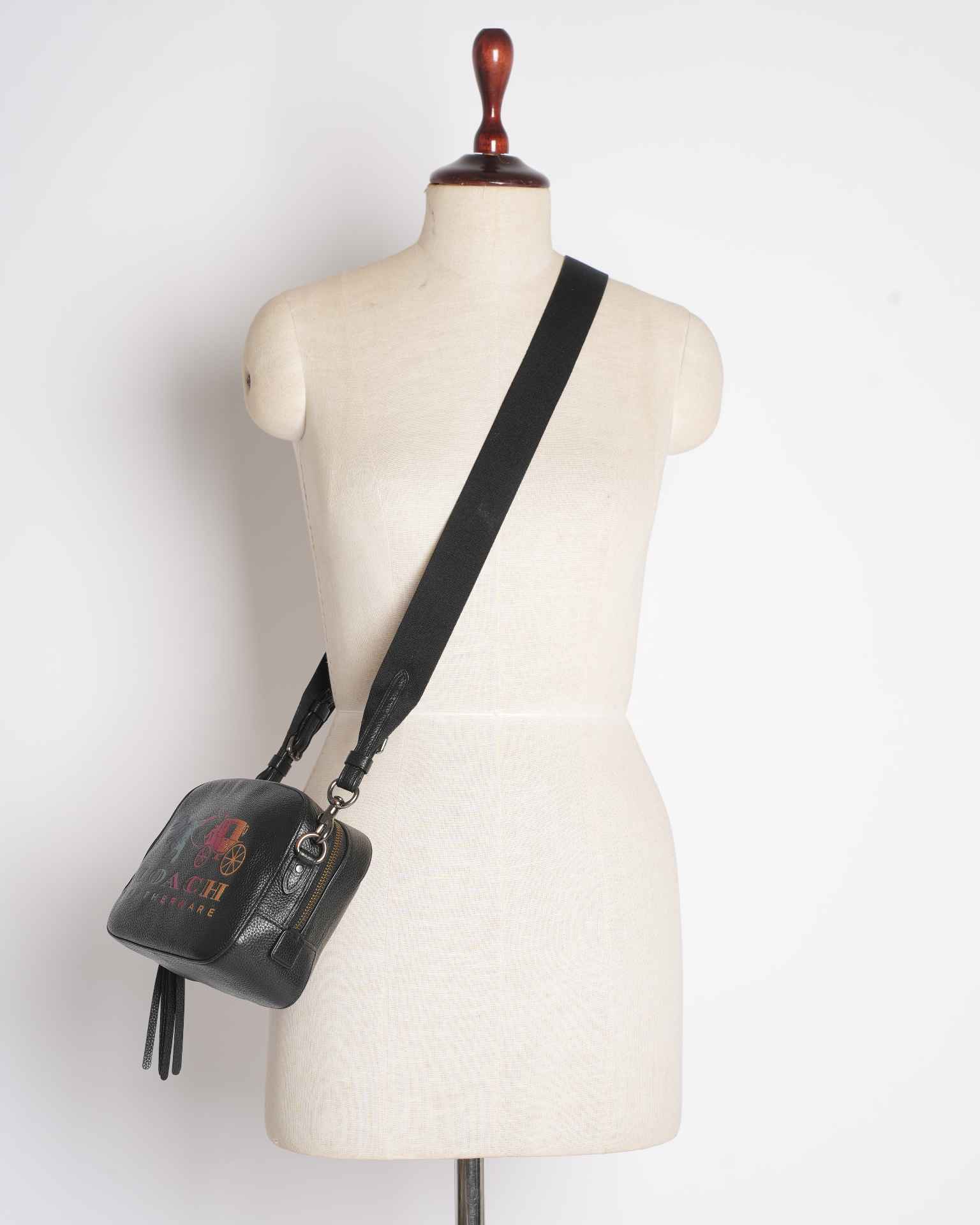 Coach Leather Camera Bag with Rexy & Carriage