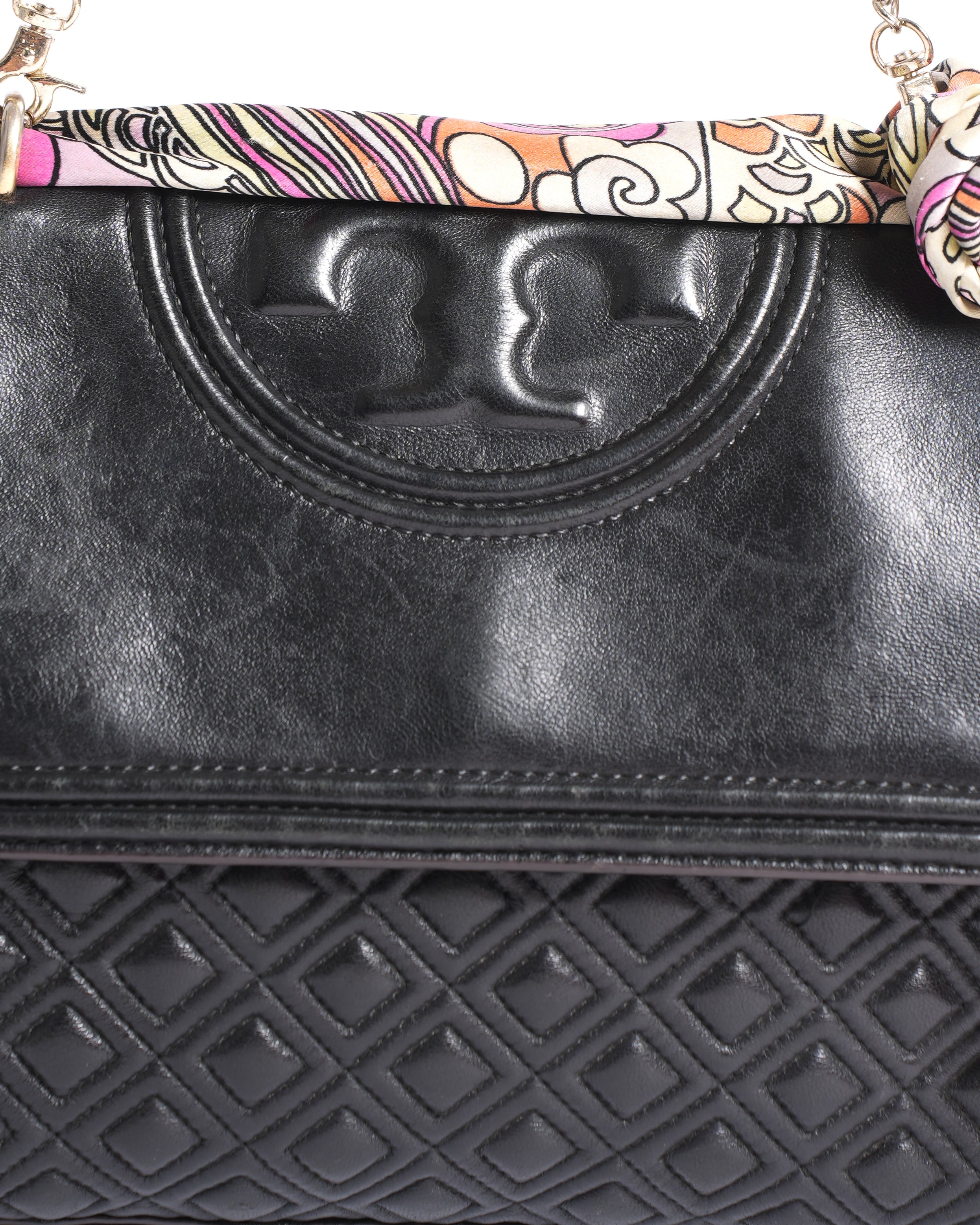 Tory Burch Fleming Convertible Shoulder Bag In Black