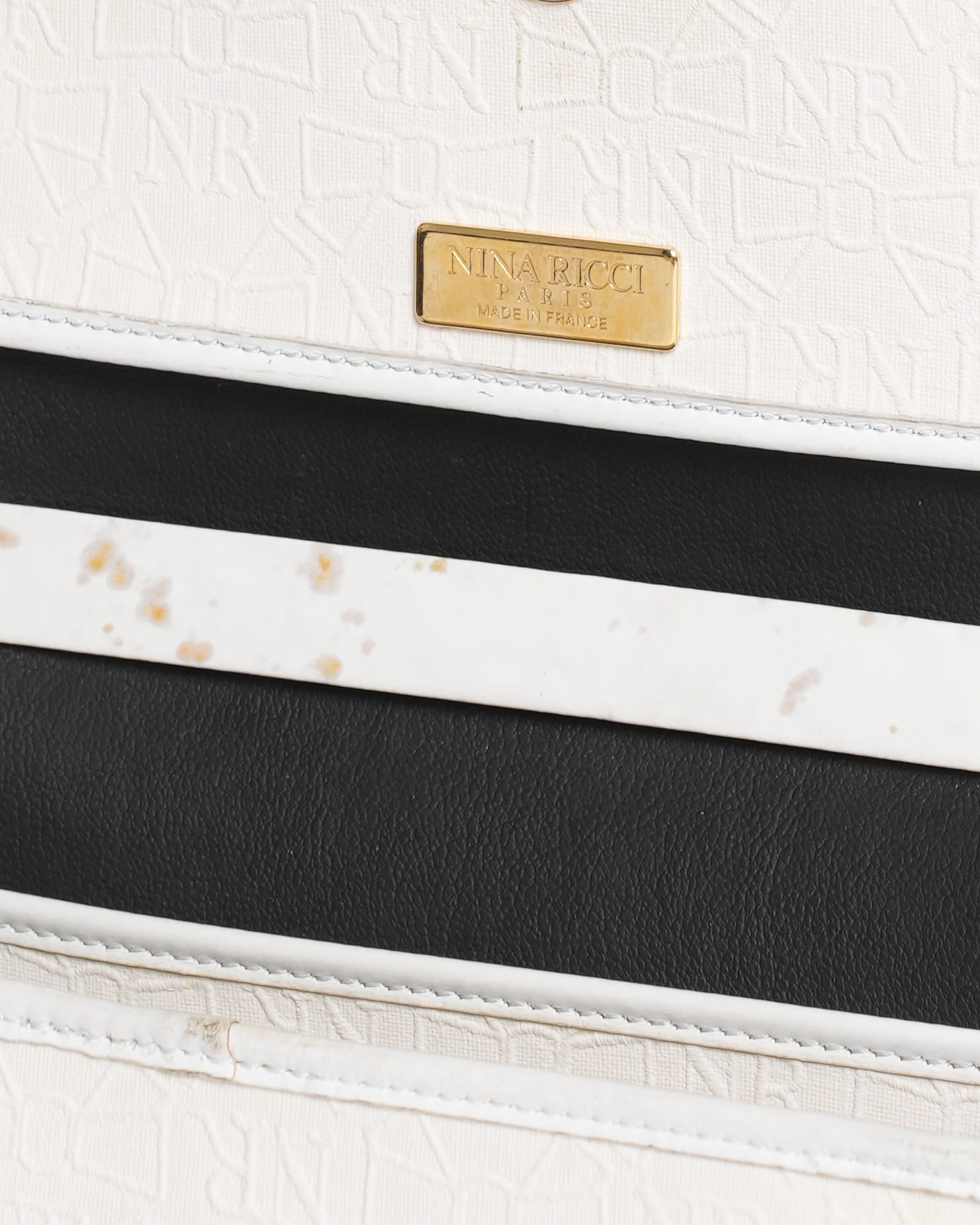 Nina Ricci Monogram Top Handle Bag in White