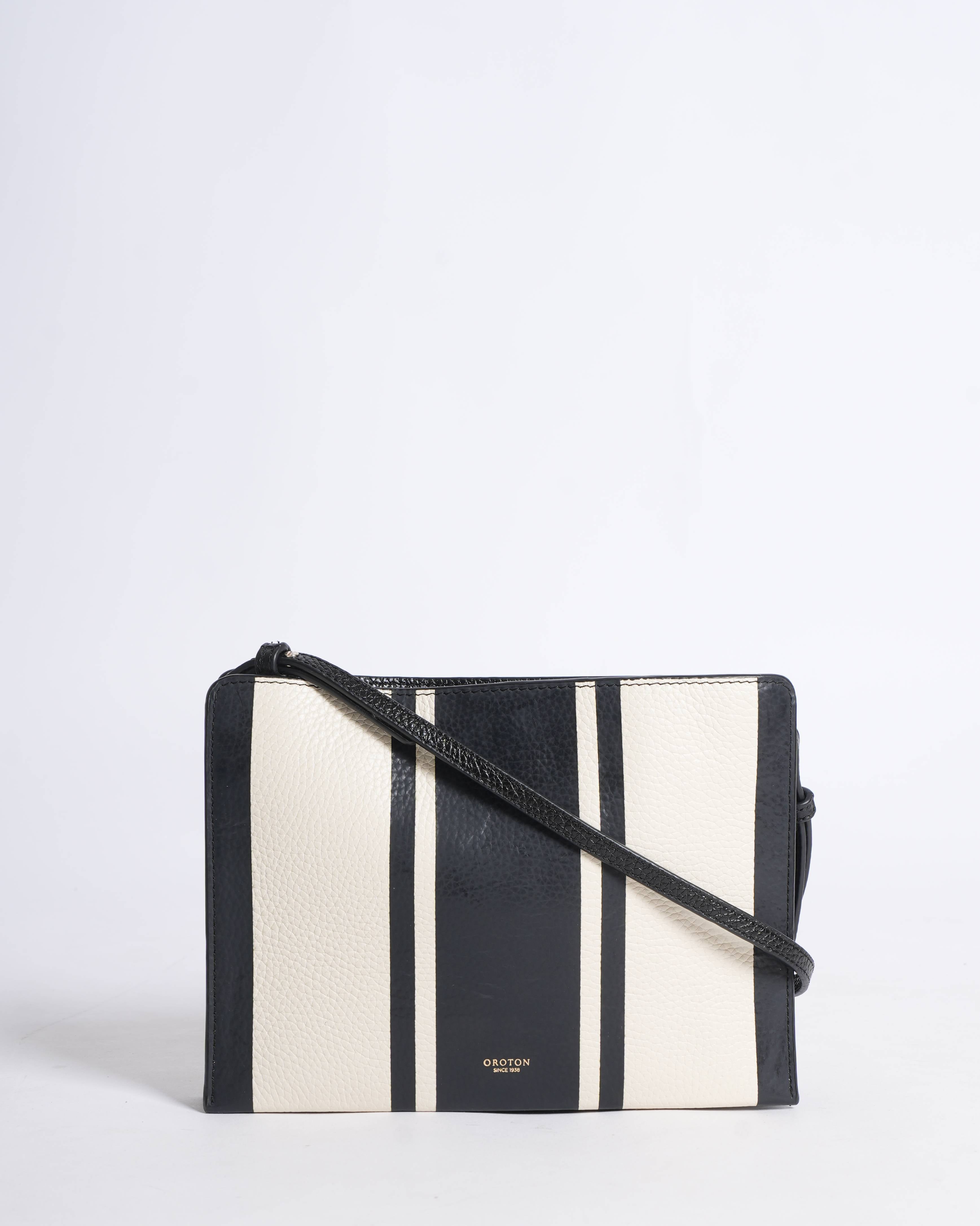 New Oroton
Striped Leather Crossbody Bag