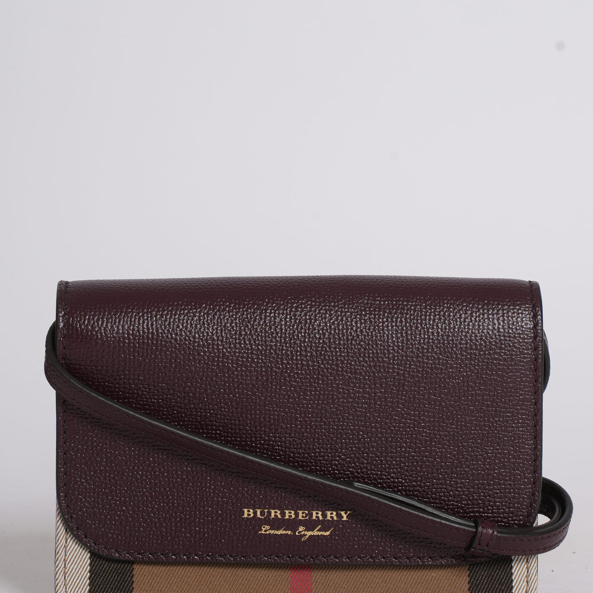 Pre-Owned Burberry Hampshire House Check Crossbody Bag