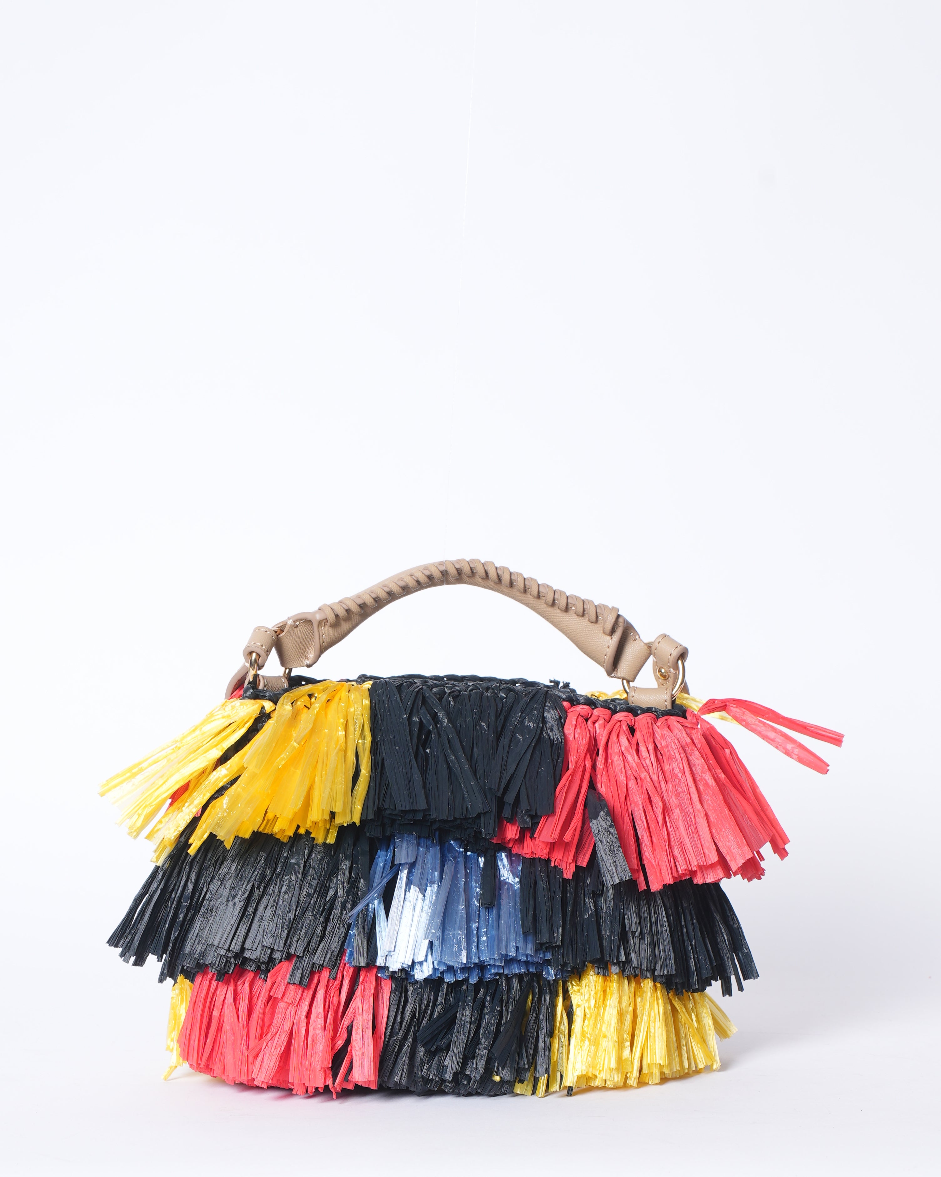 DVF Raffia Fringe Crossbody Bag