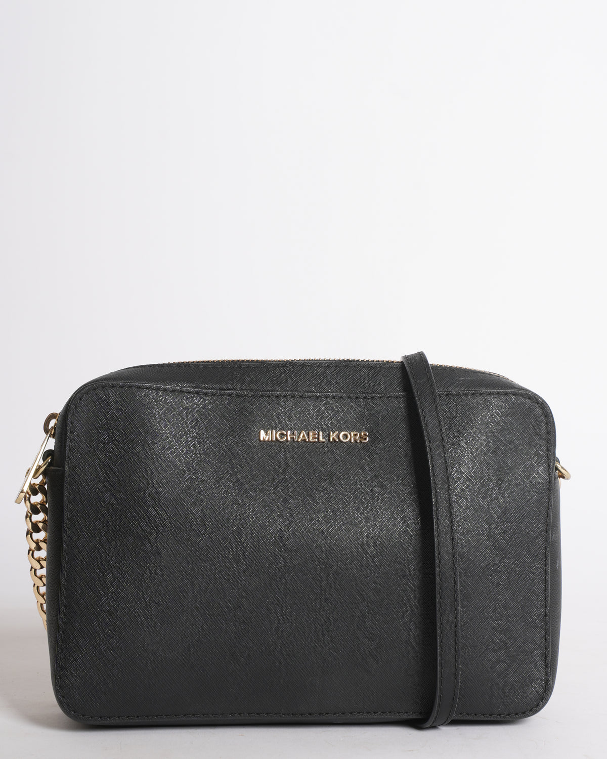 Michael Kors Solid Jet Set Crossbody in Black