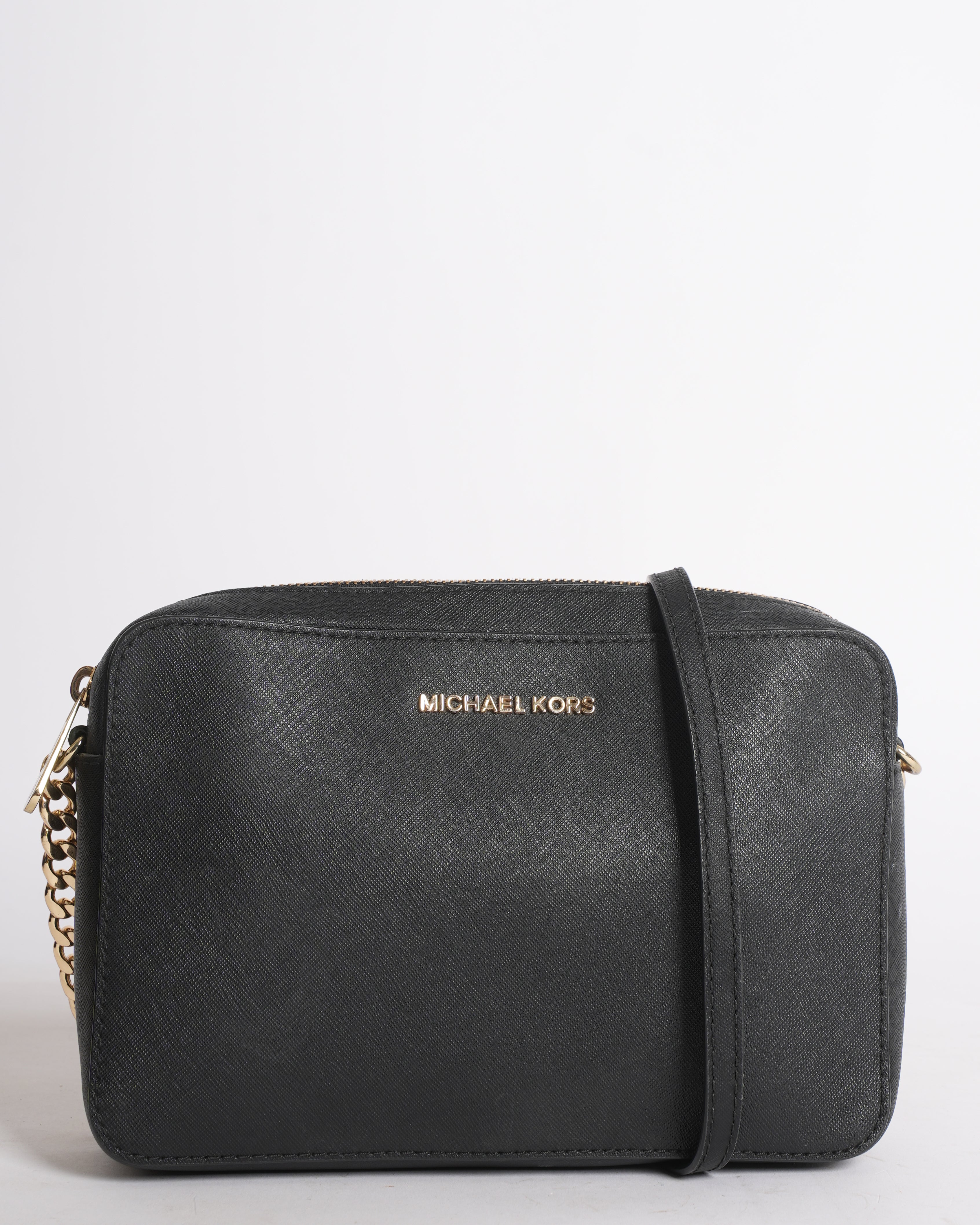 Michael Kors Solid Jet Set Crossbody in Black