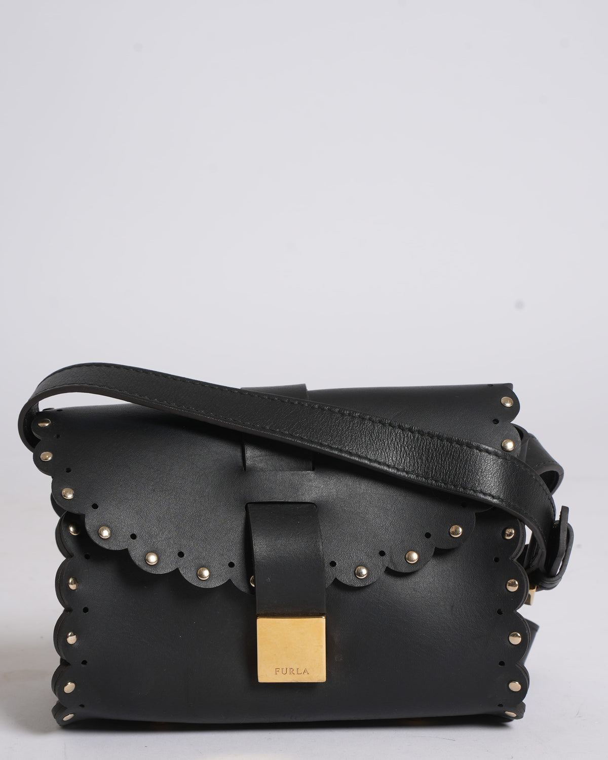 Furla Scallop Edge Shoulder Bag