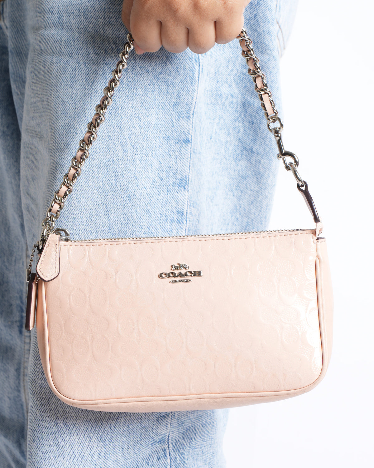 Coach nolita monogram embossed bag