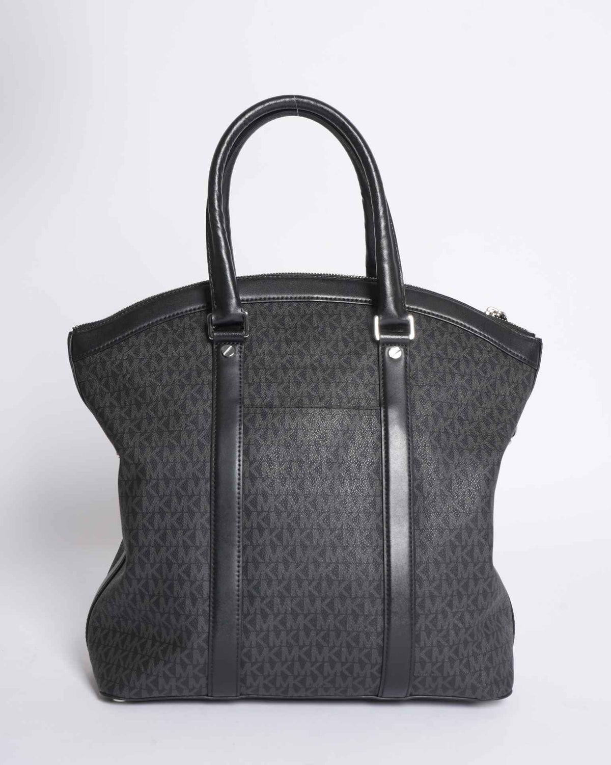 Michael Kors Bedford Travel Large Logo Stripe Dome Tote Bag