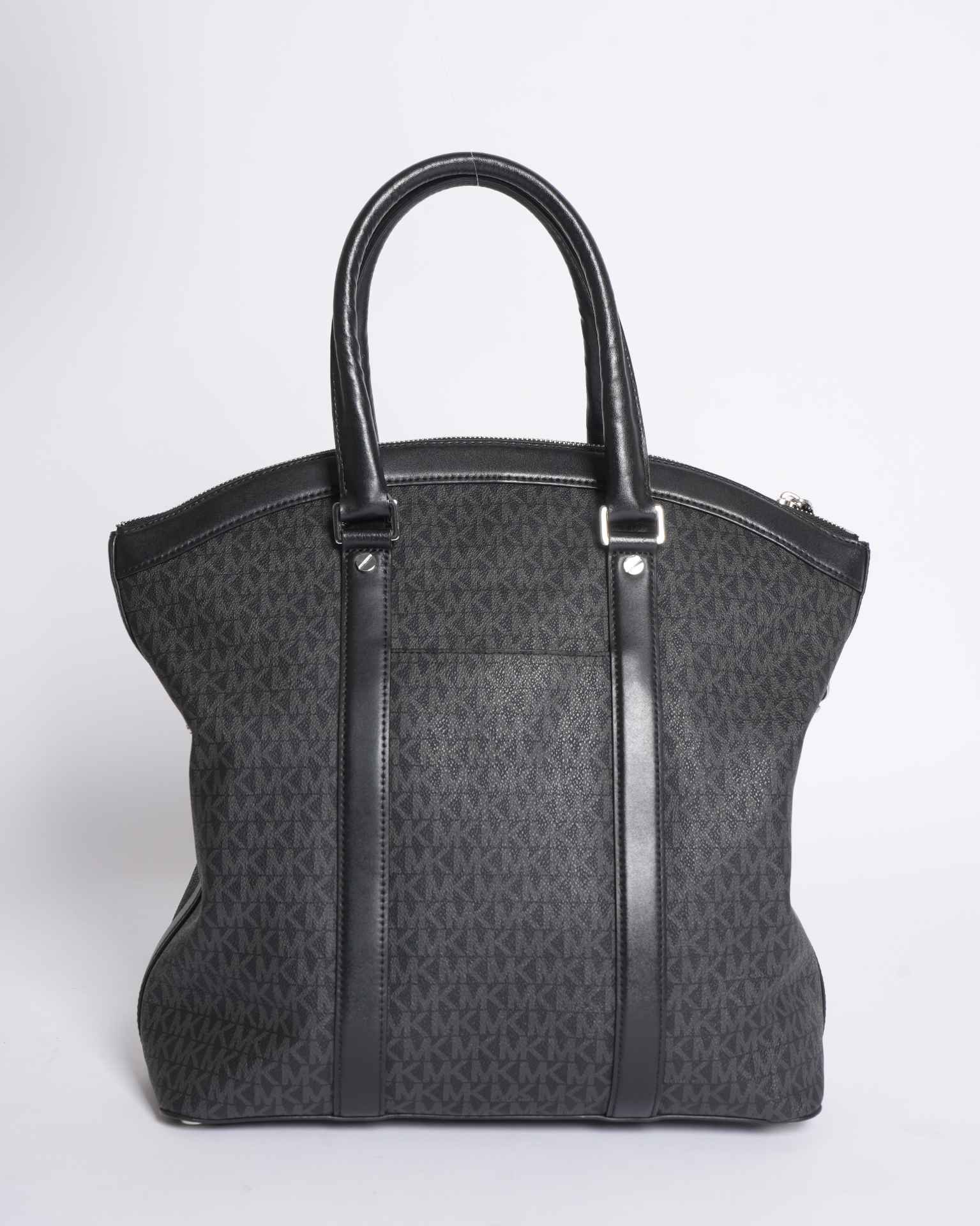 Michael Kors Bedford Travel Large Logo Stripe Dome Tote Bag