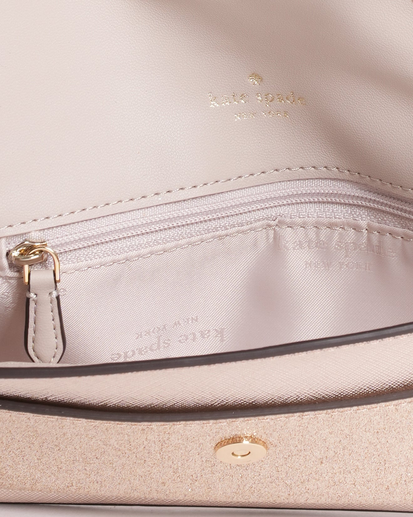 new Kate Spade Glitter Rosegold Crossbody Bag
