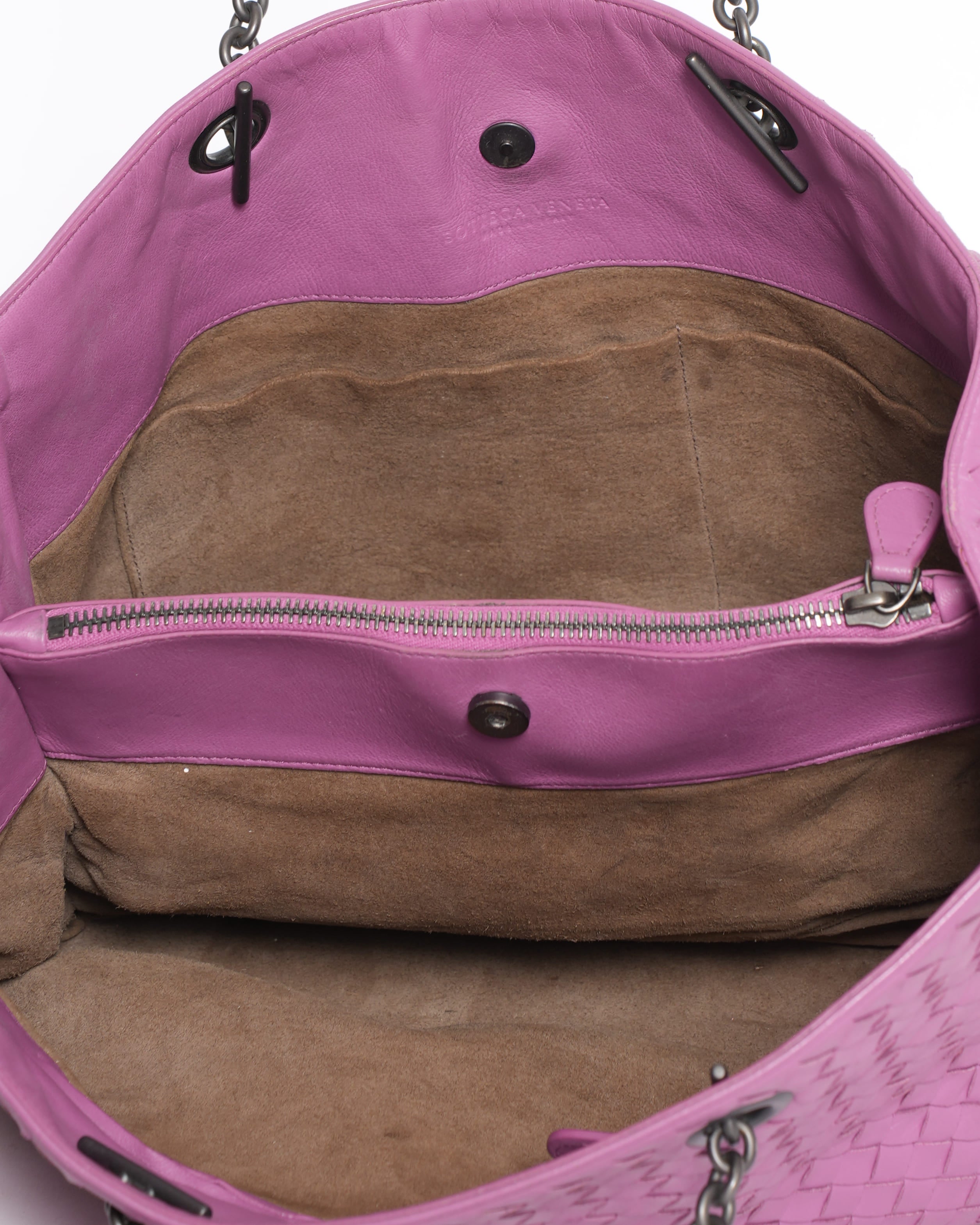 Bottega Veneta Intrecciato Leather Chain Shoulder Bag
