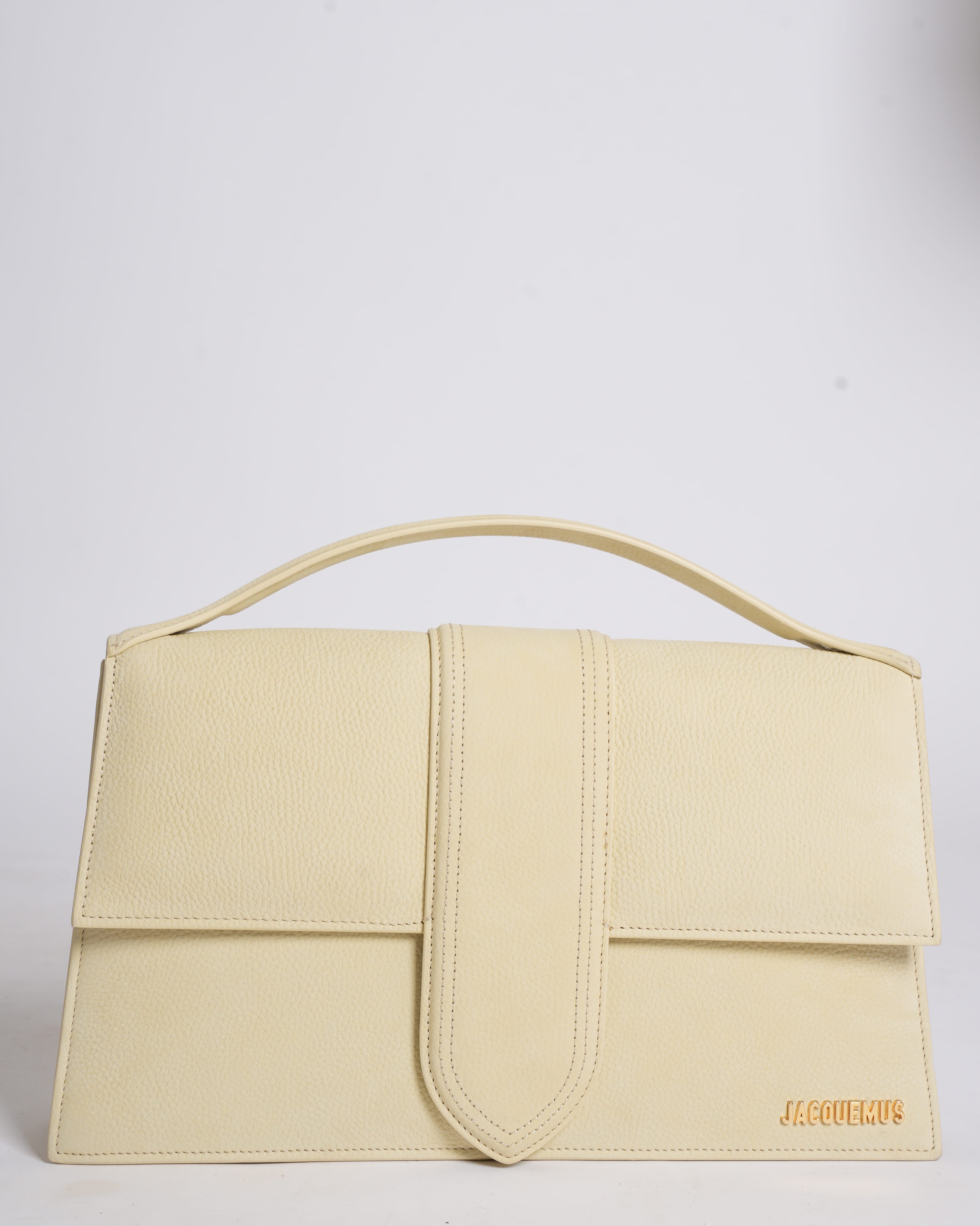 New Jacquemus Le Grand Bambino in Butter Yellow