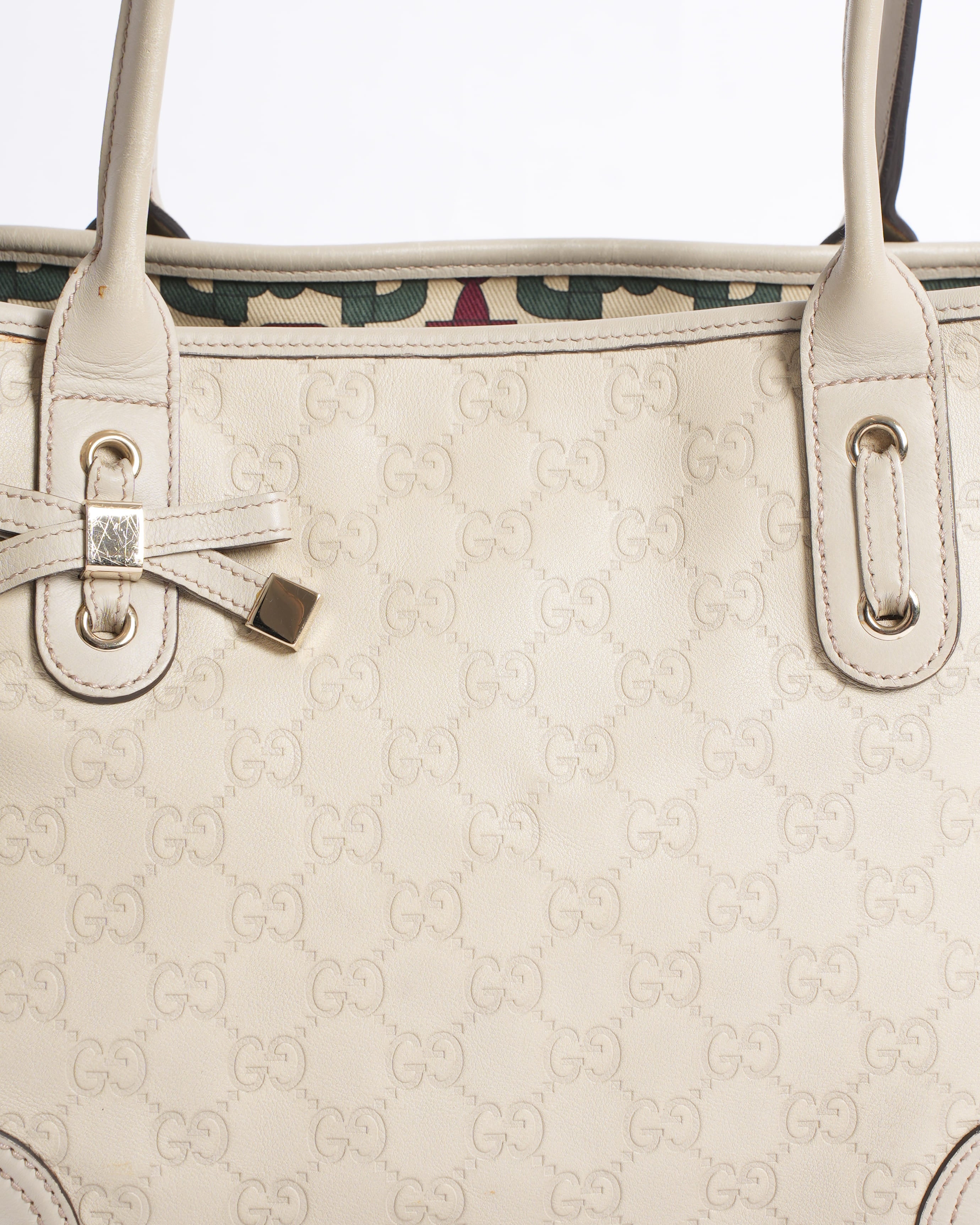 Gucci Guccisima princy leather tote bag