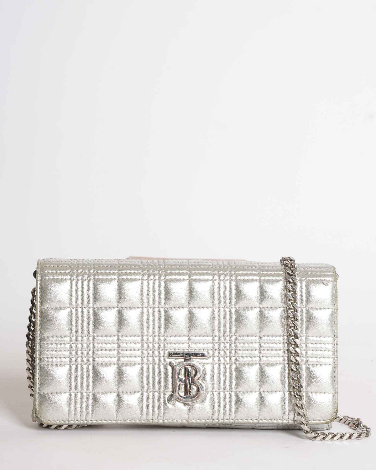 Burberry Lola Quilted Leather Chain Wallet