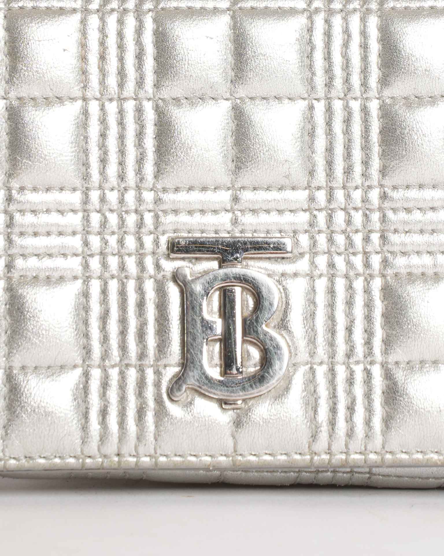 Burberry Lola Quilted Leather Chain Wallet