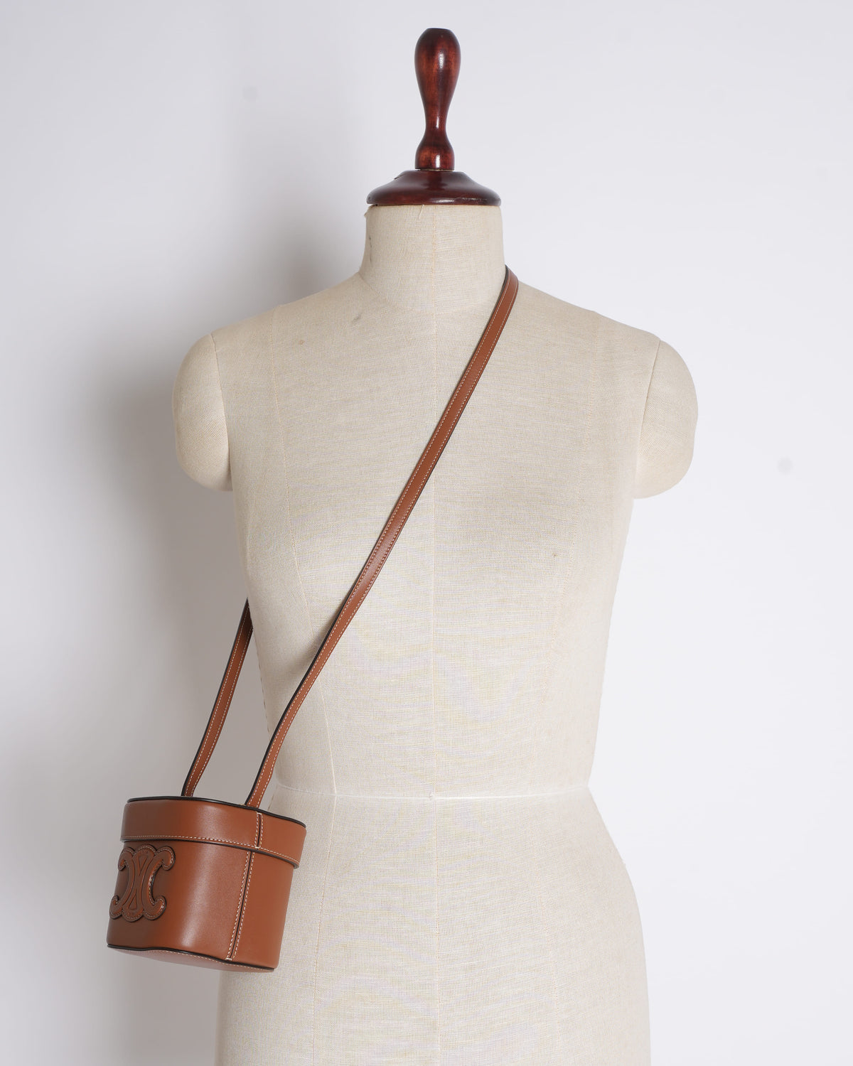 New Celine Small Box Shoulder Triomphe Calf Leather Bag