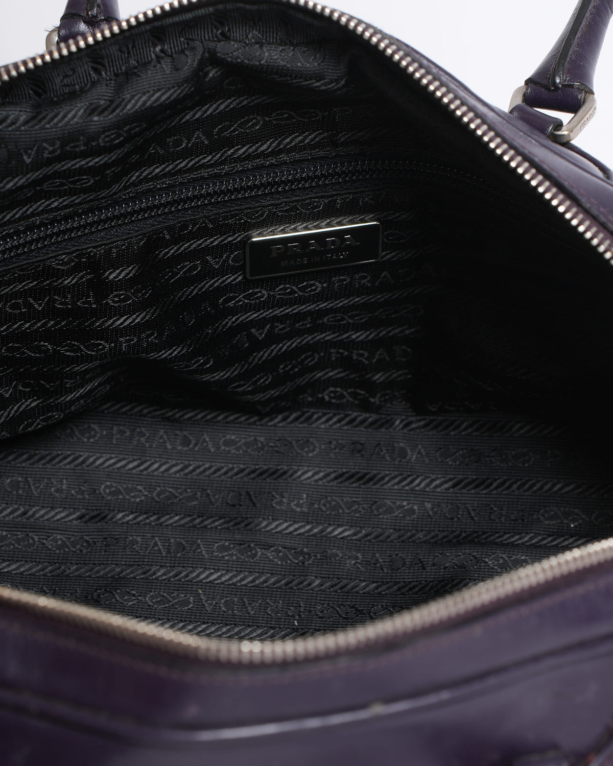 Prada logo tessuto nylon mini boston bag