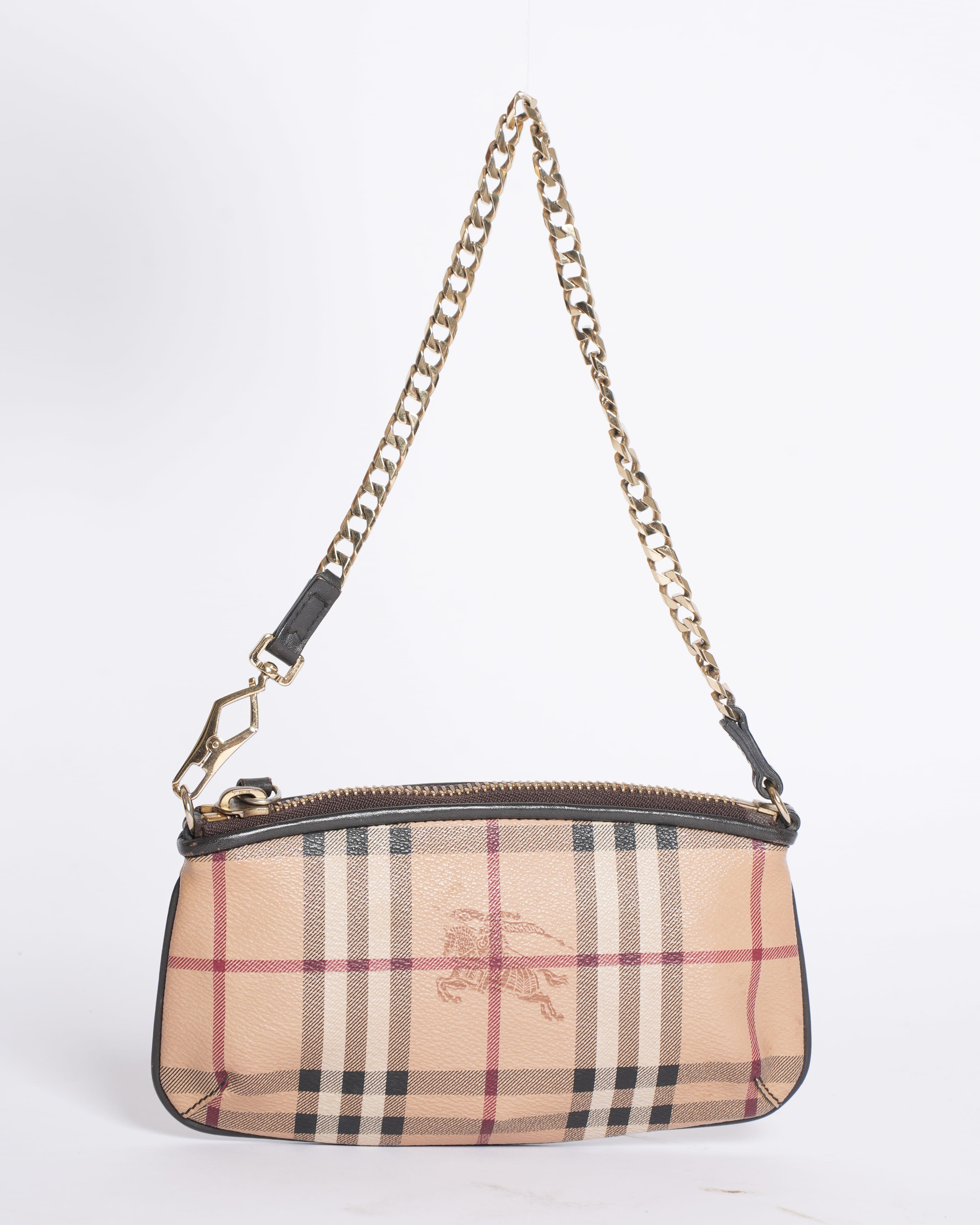 Burberry Haymarket Check Clara Pochette Bag