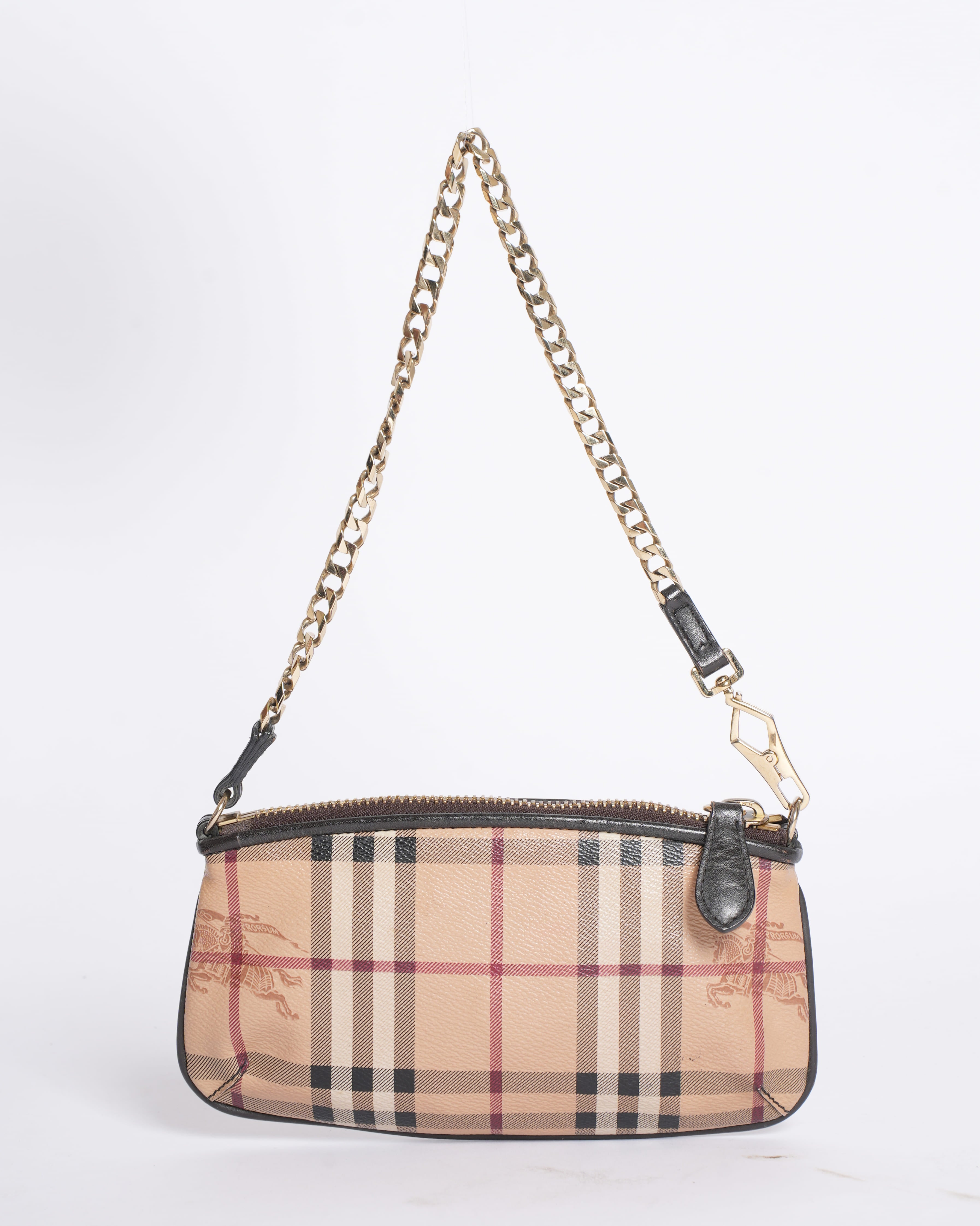 Burberry Haymarket Check Clara Pochette Bag