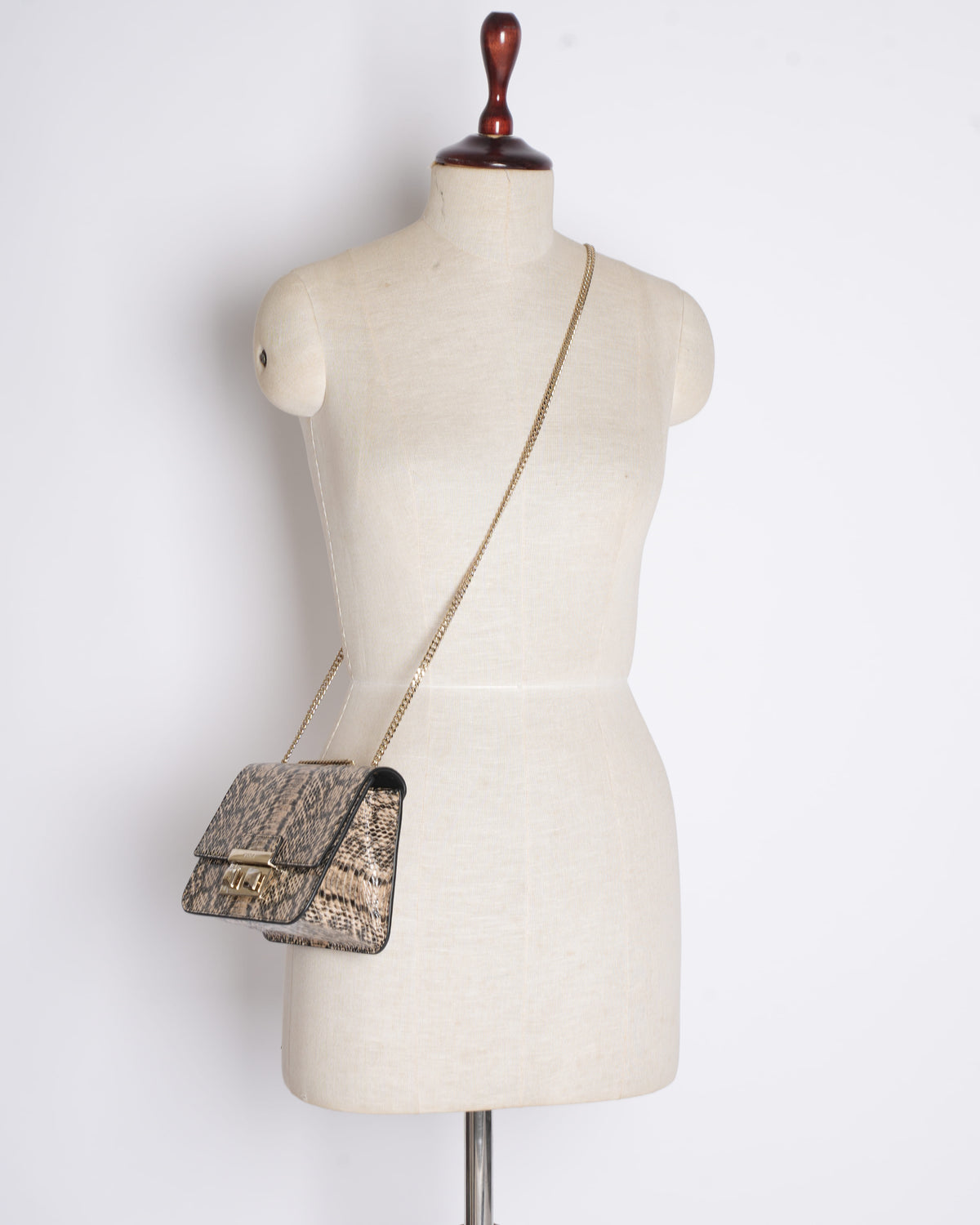 New Furla Snake Embossed Crossbody Bag