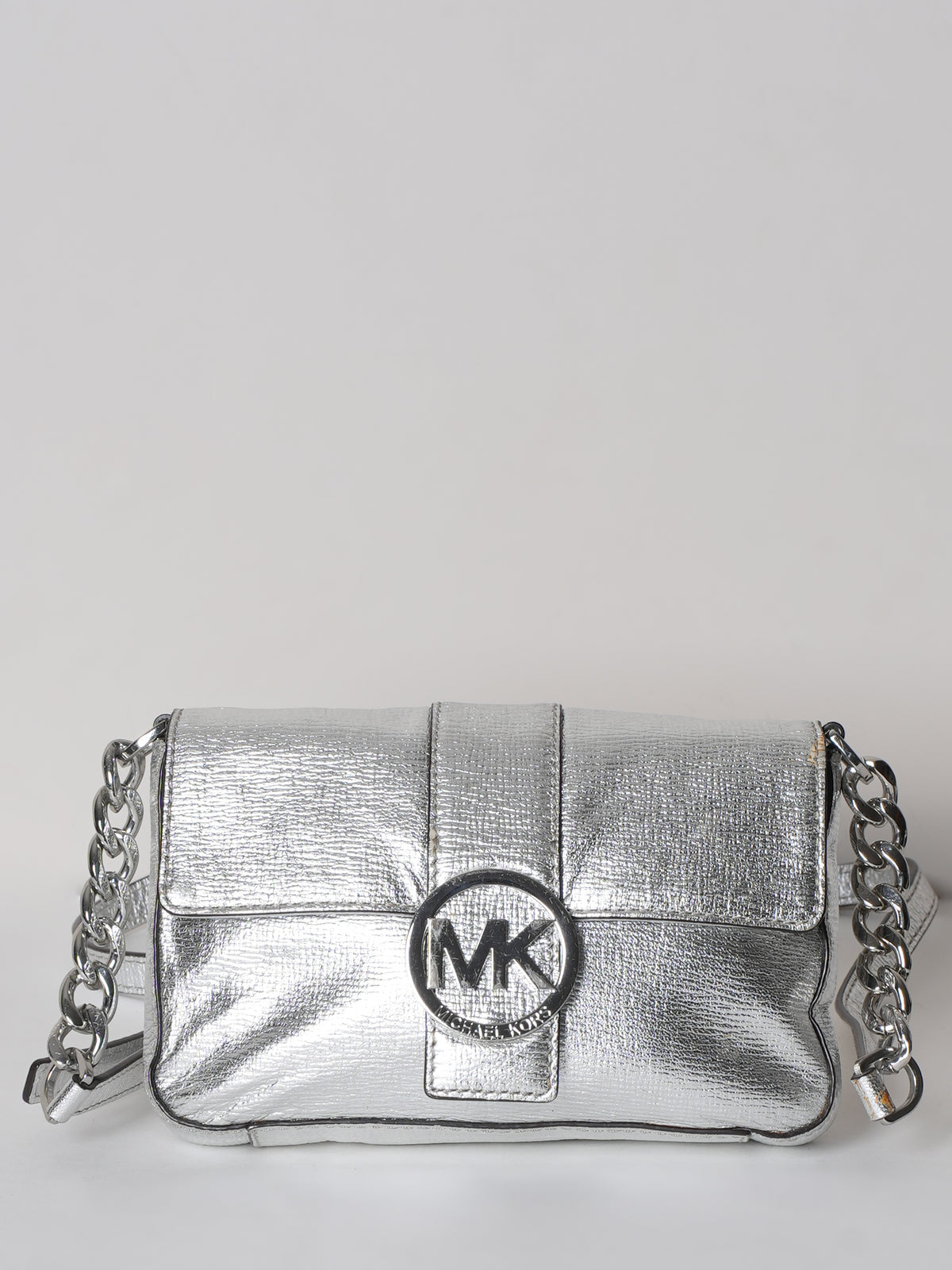 Michael Kors Crossbody In Silver