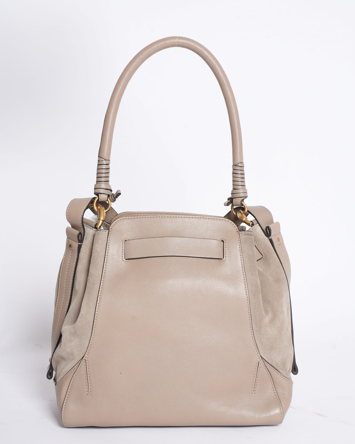 Chloé Qwen Bucket Leather Shoulder Bag