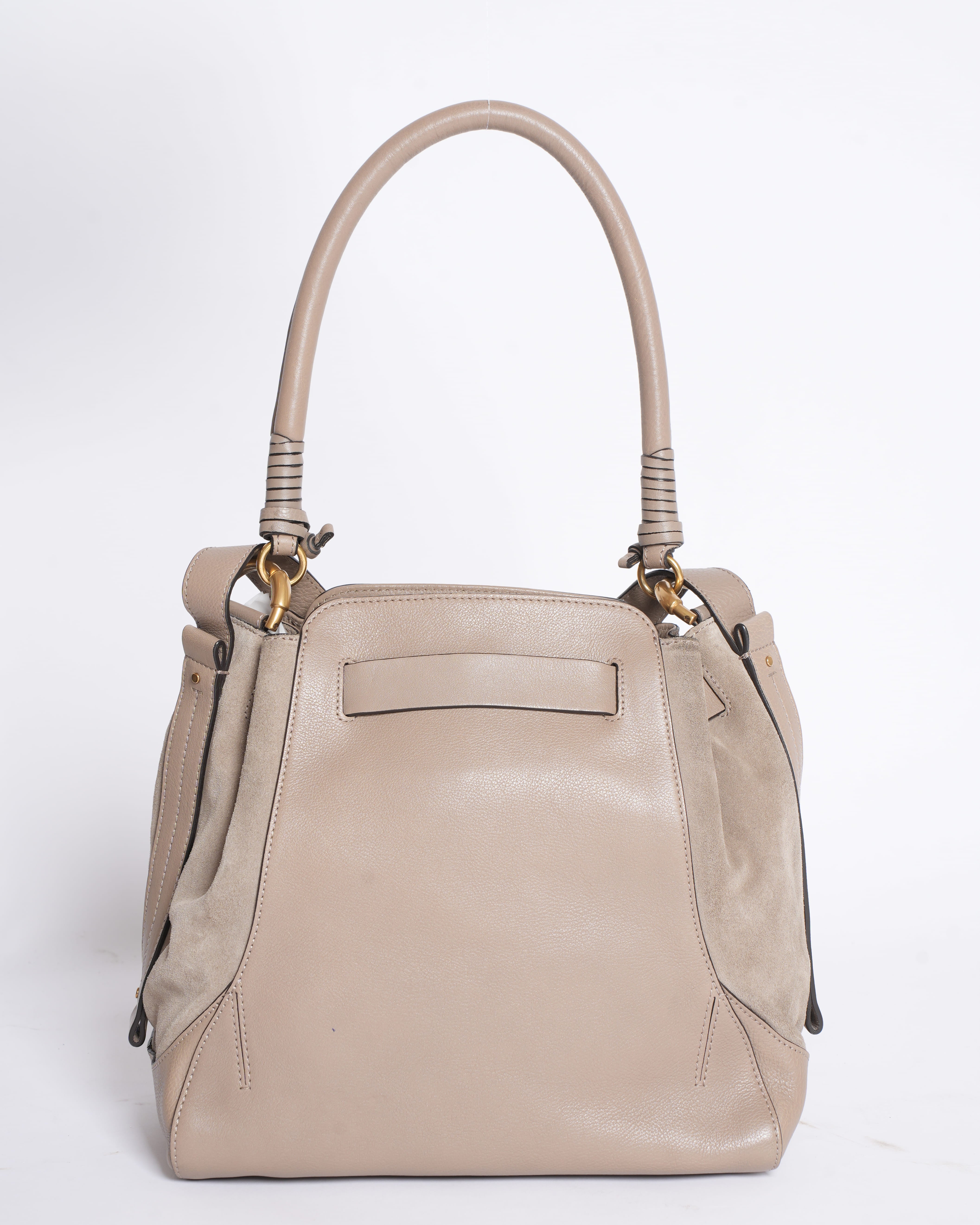 Chloé Qwen Bucket Leather Shoulder Bag