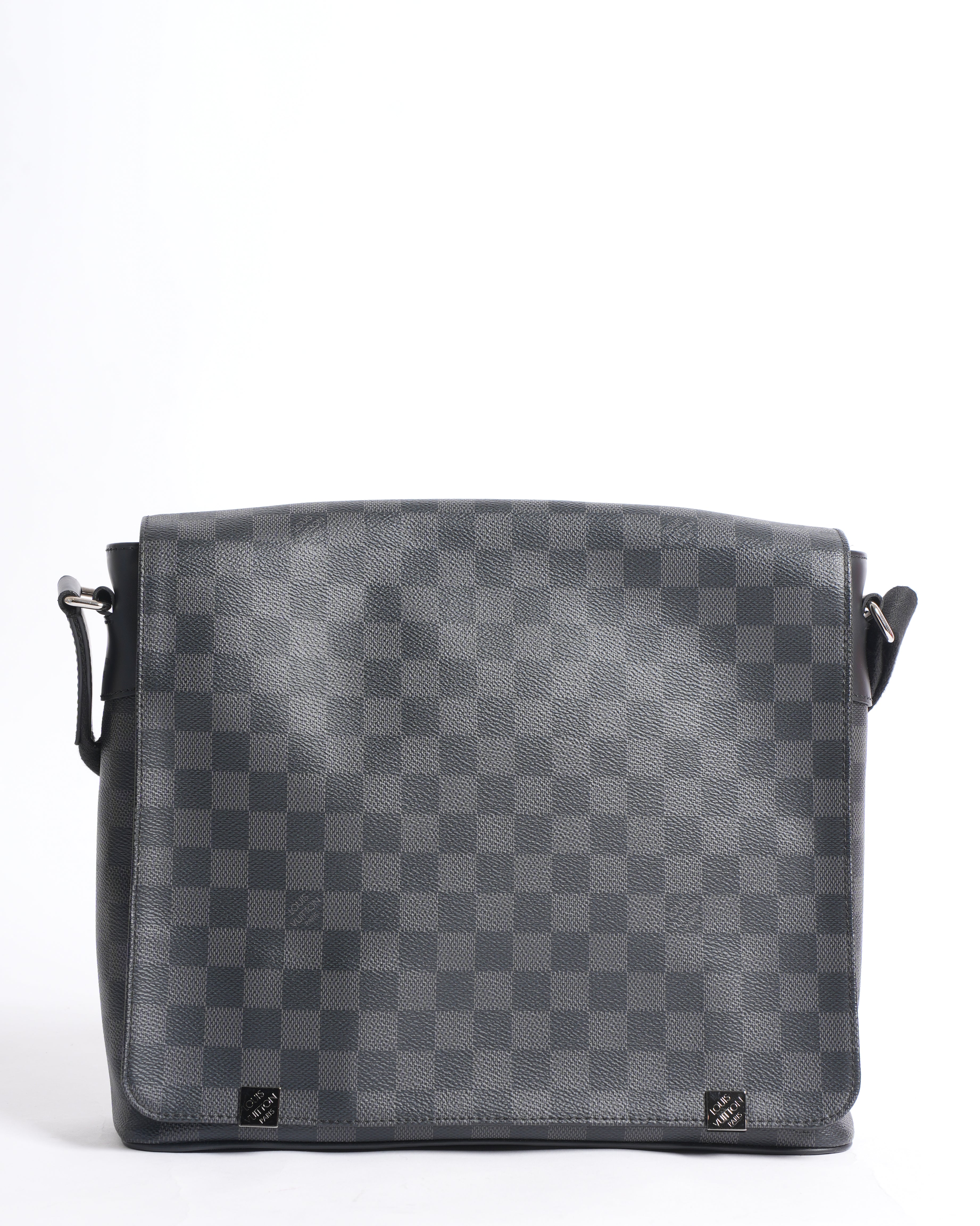 New Louis Vuitton District Leather Messenger Bag