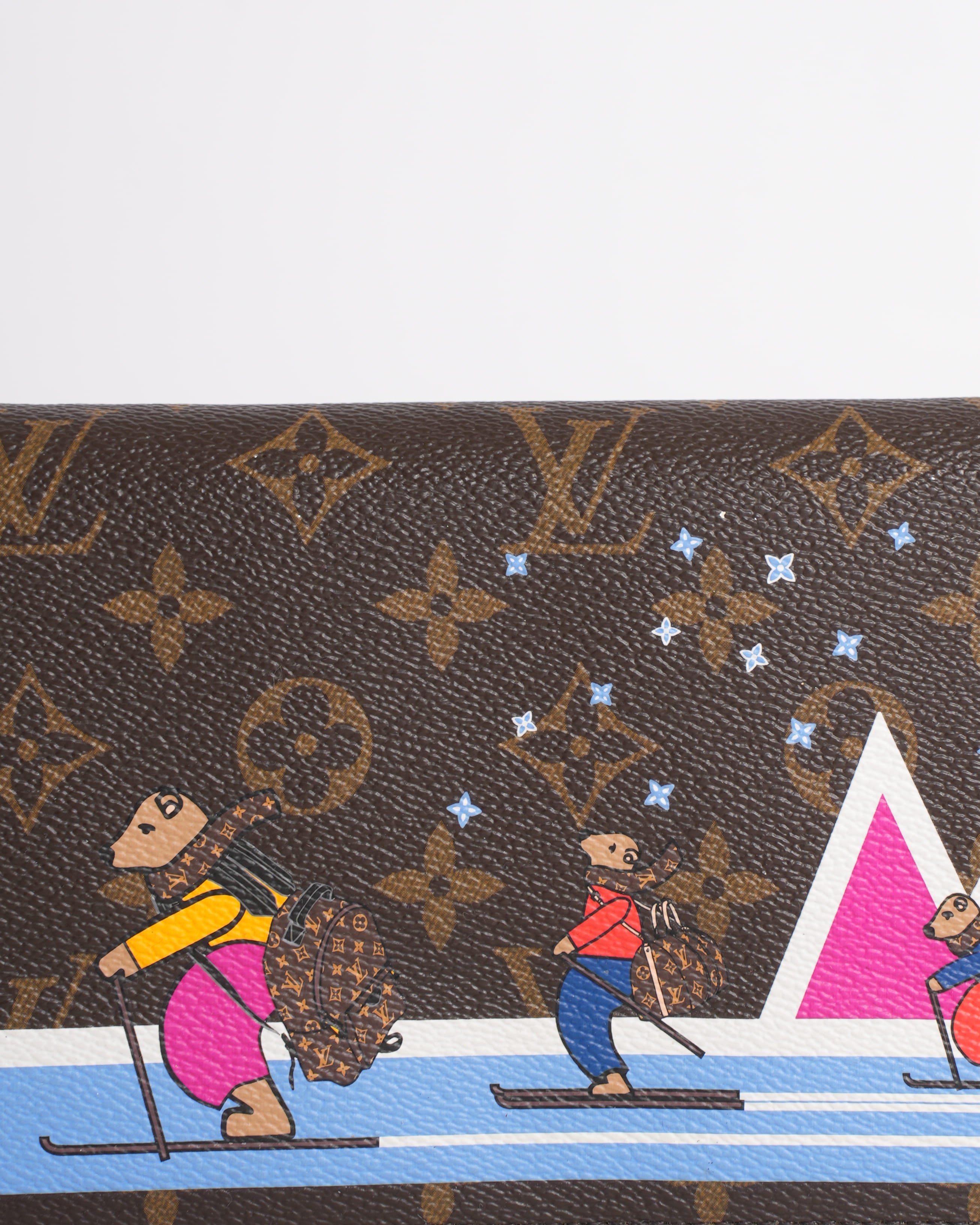 New LV Monogram Christmas Animated Wallet On Chain