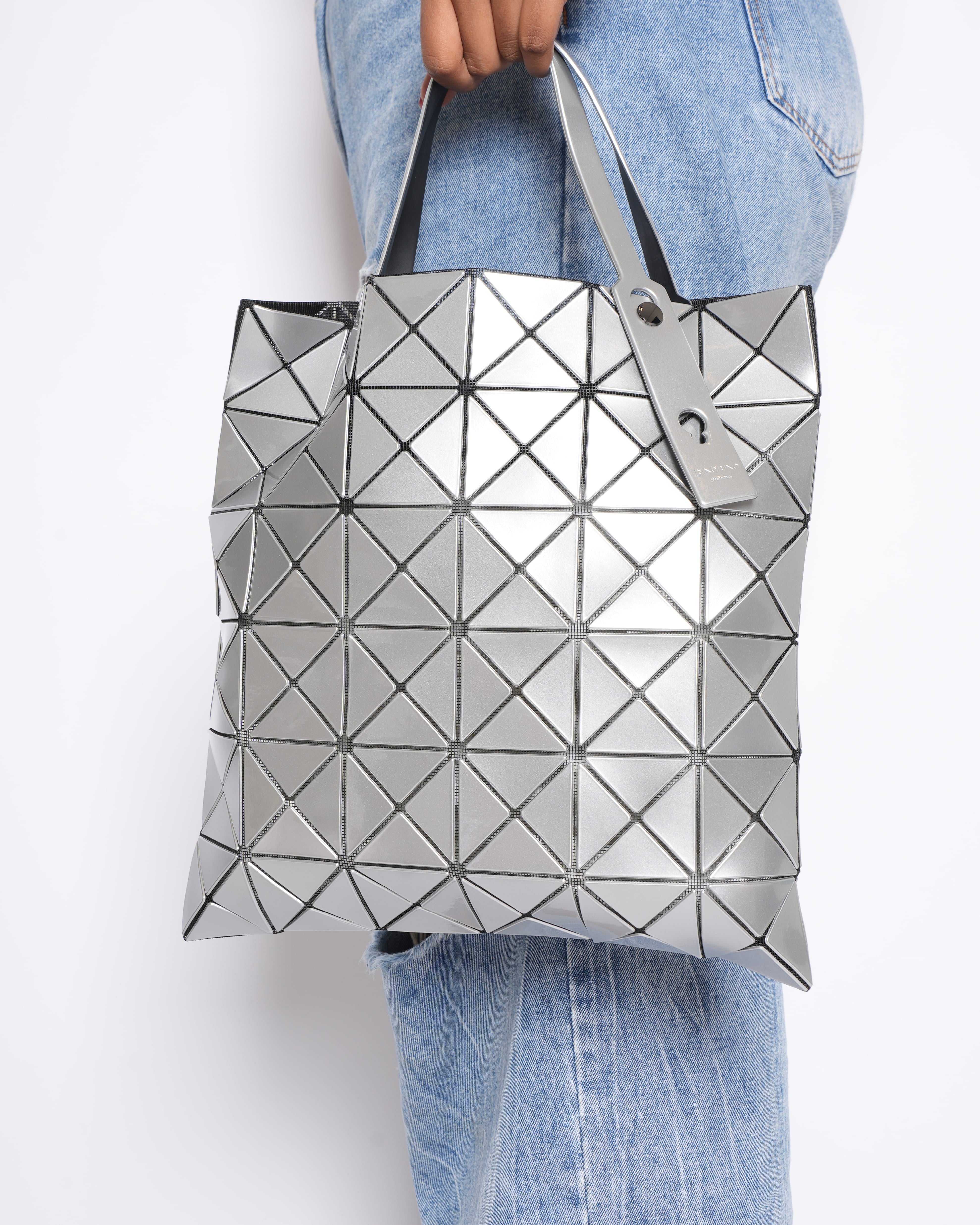 Bao Bao by Issey Miyake Prism Silver Tote