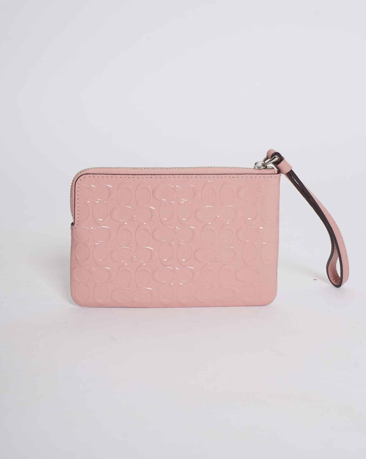 Coach Wristlet In Signature Leather