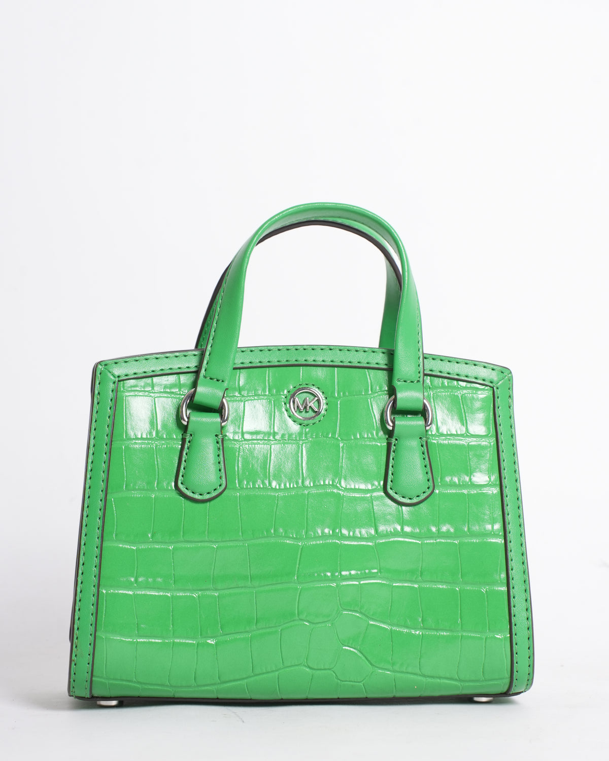 New Michael Kors Green Embossed Mini Bag