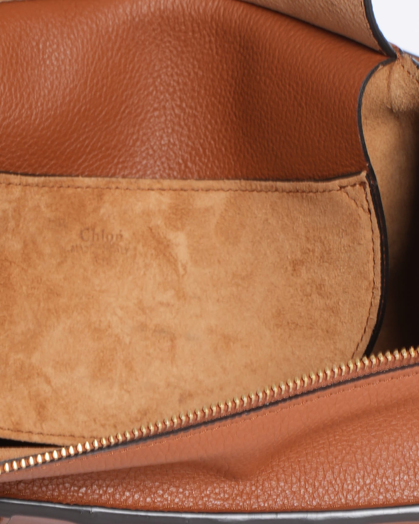 Chloé Marcie Leather Handbag in Brown