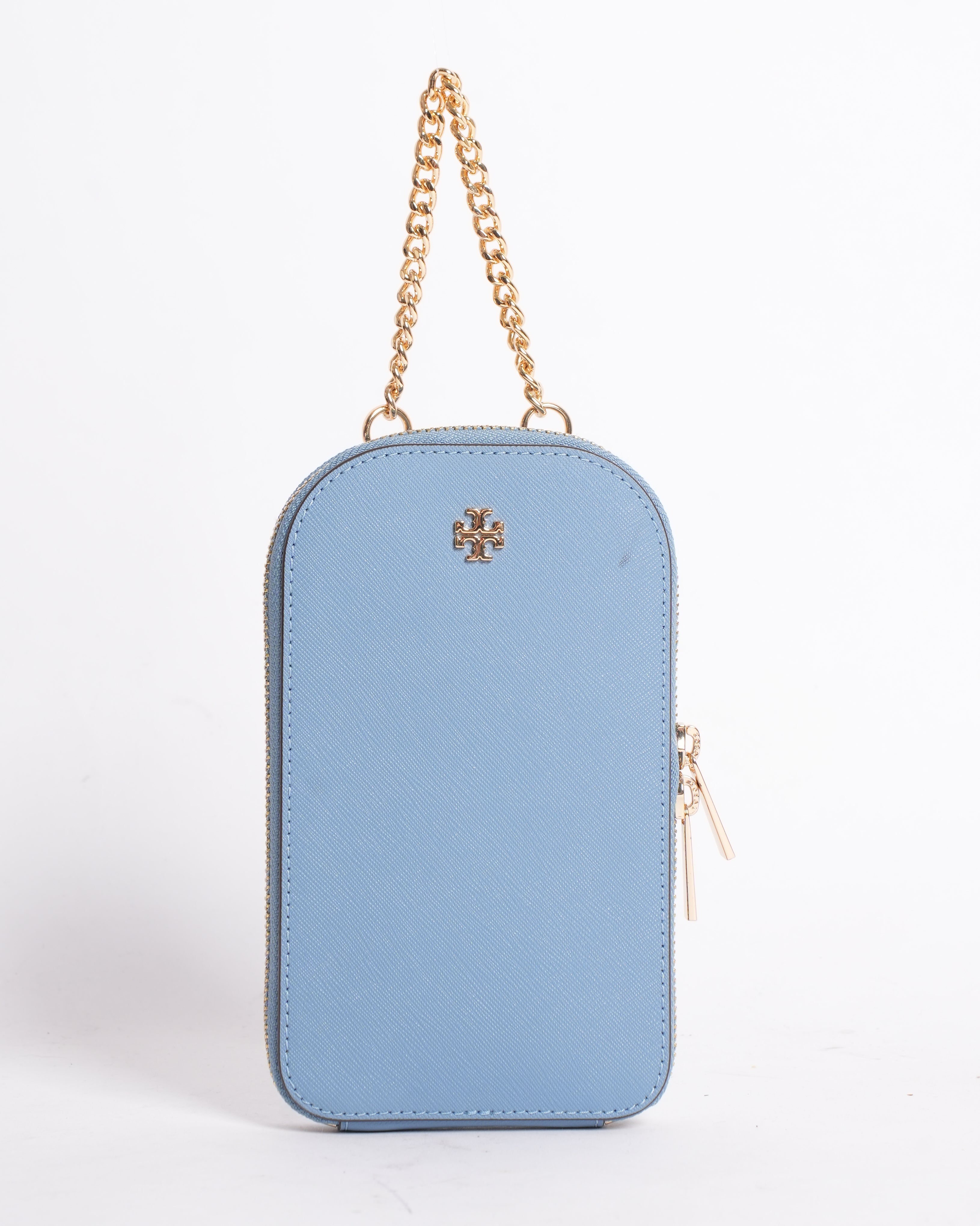 Tory Burch Emerson Phone Crossbody in leather