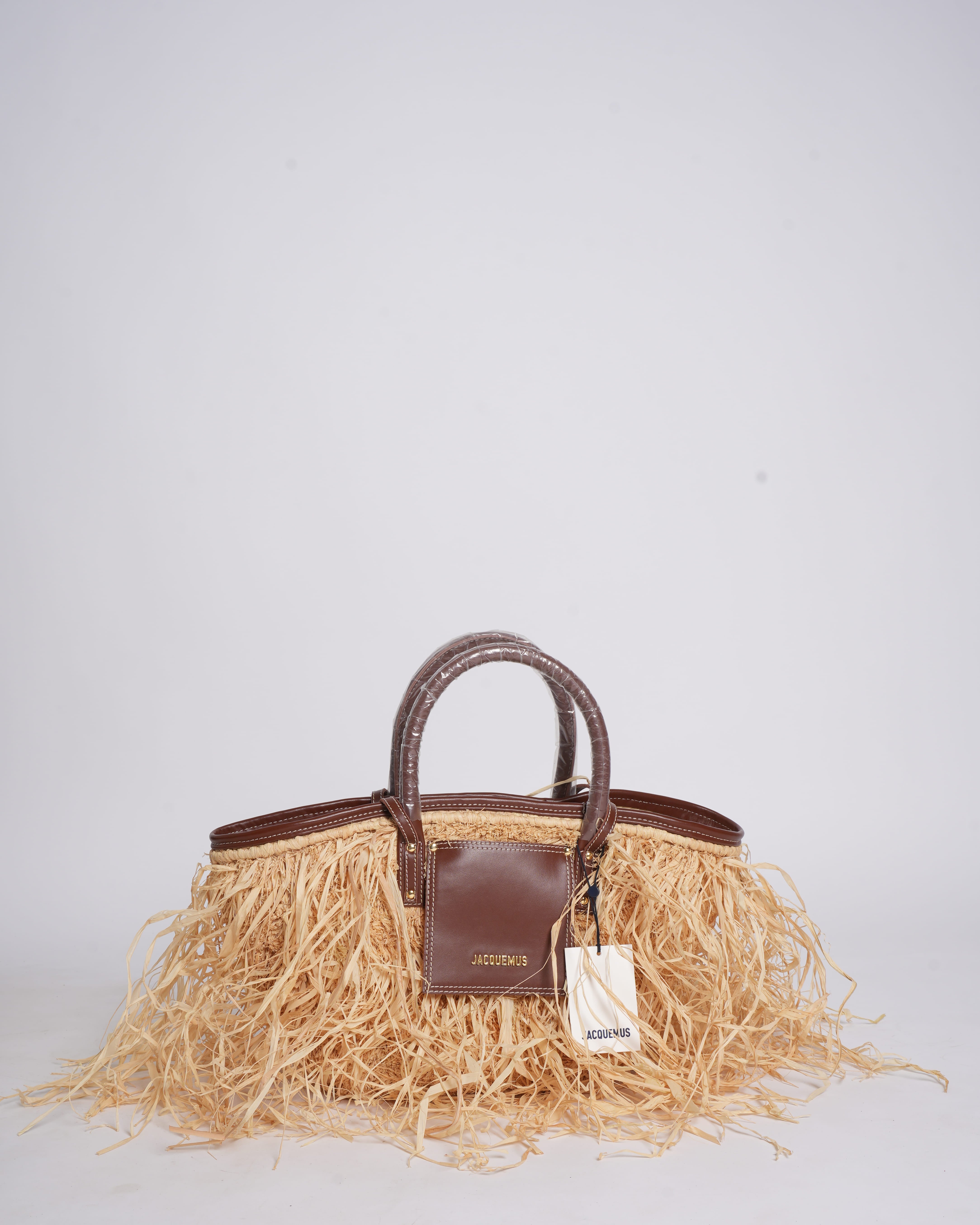 New Jacquemus Raffia Tote Bag
