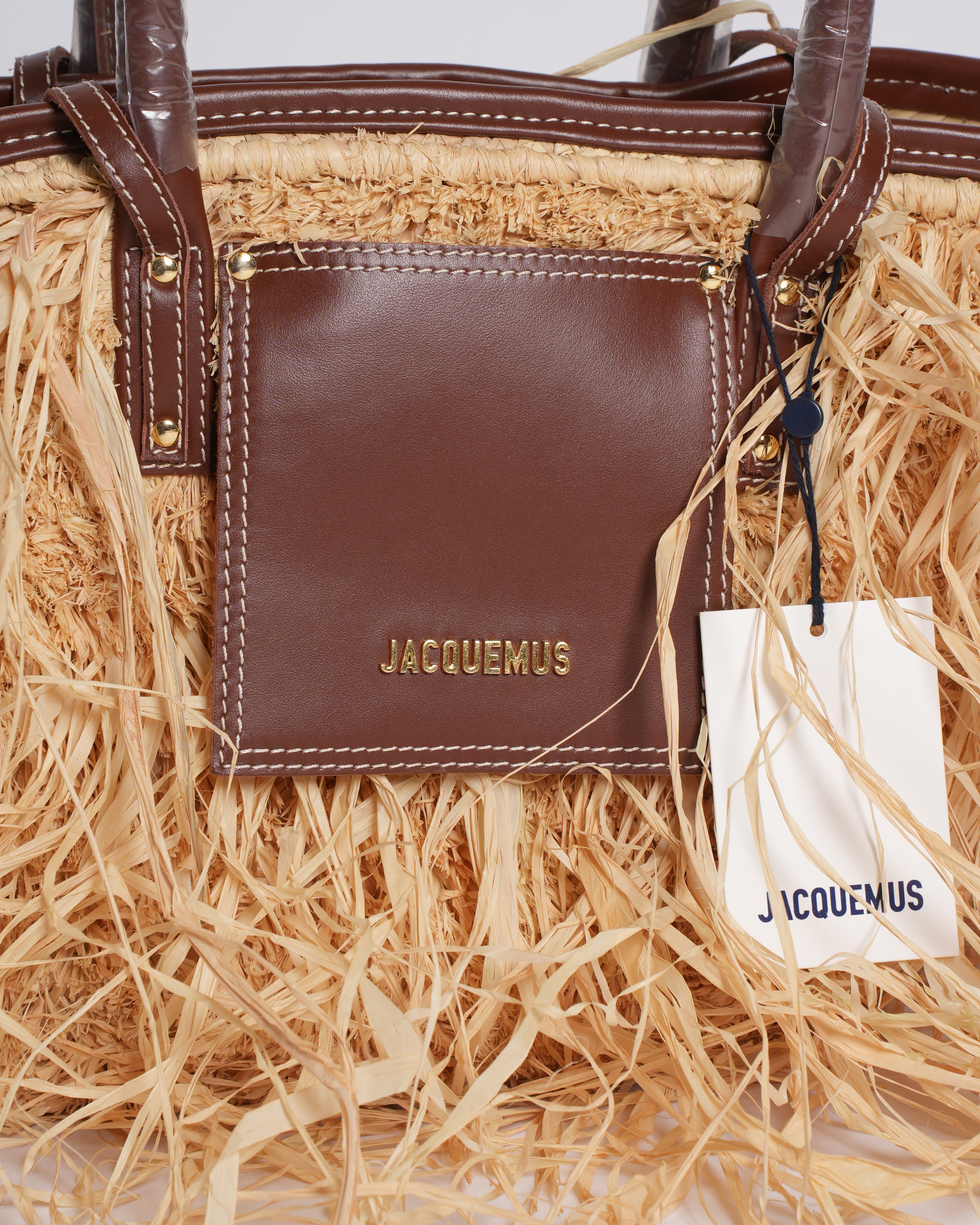 New Jacquemus Raffia Tote Bag