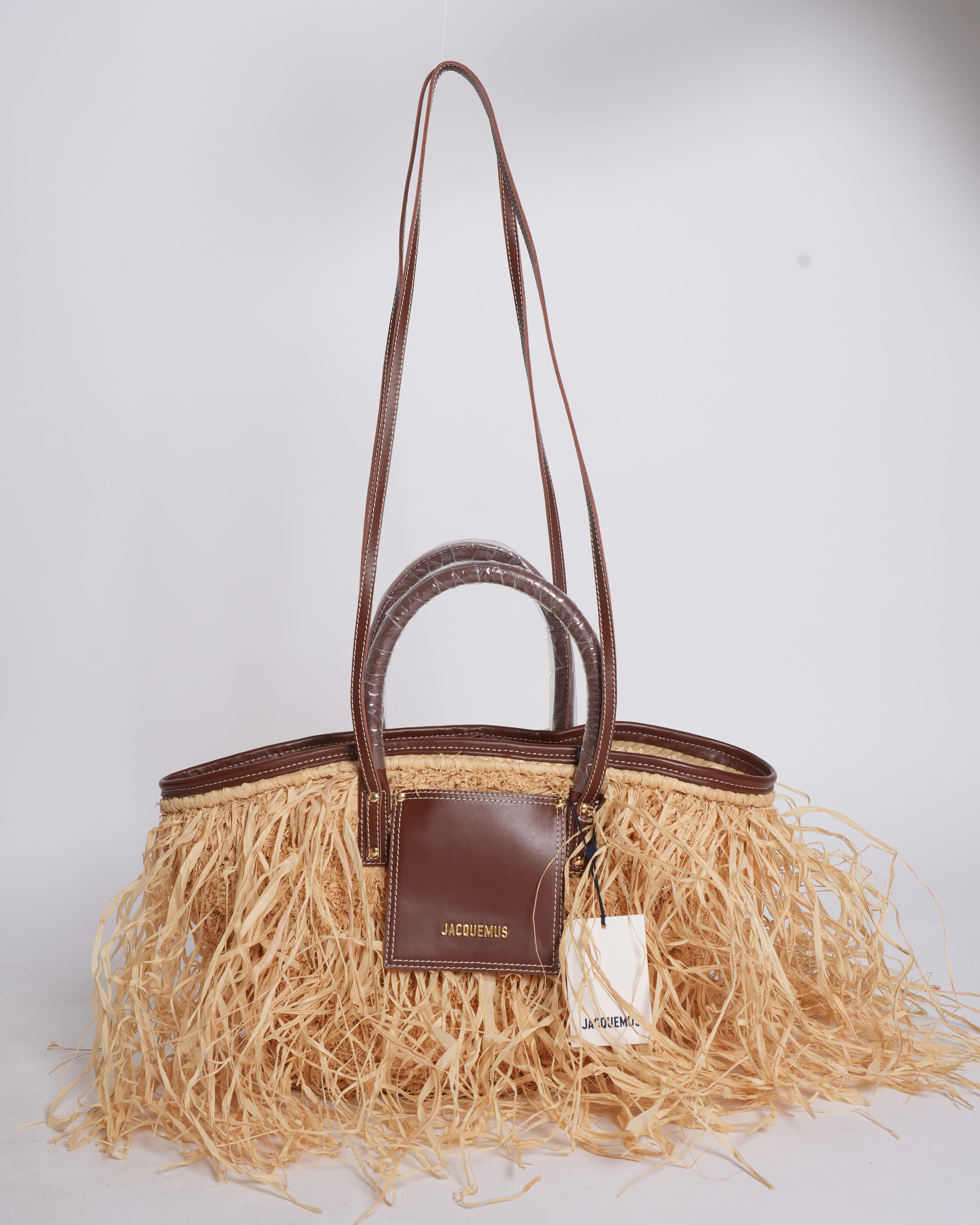 New Jacquemus Raffia Tote Bag