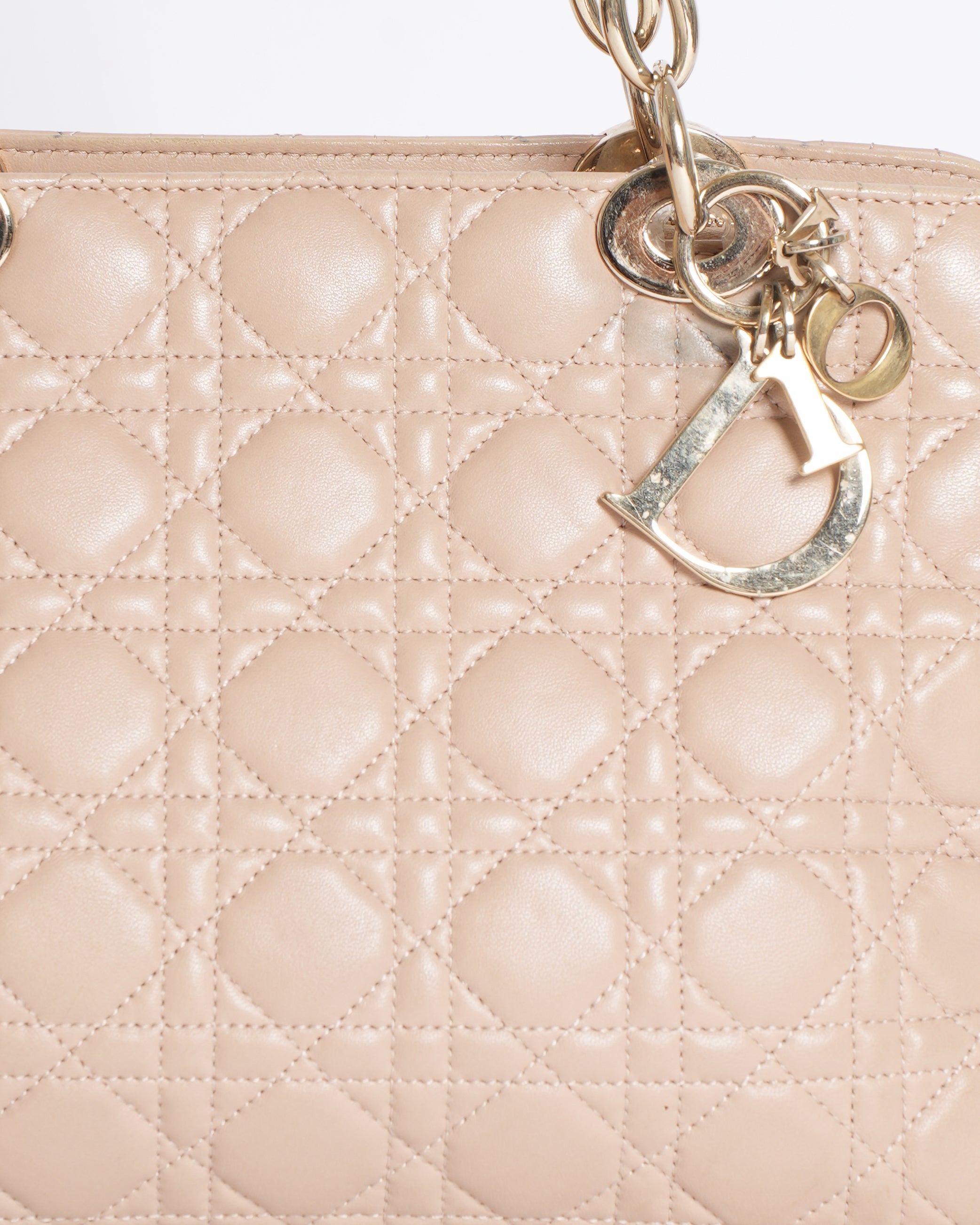 Christian Dior Small Cannage Soft Lady Dior Shopper Tote