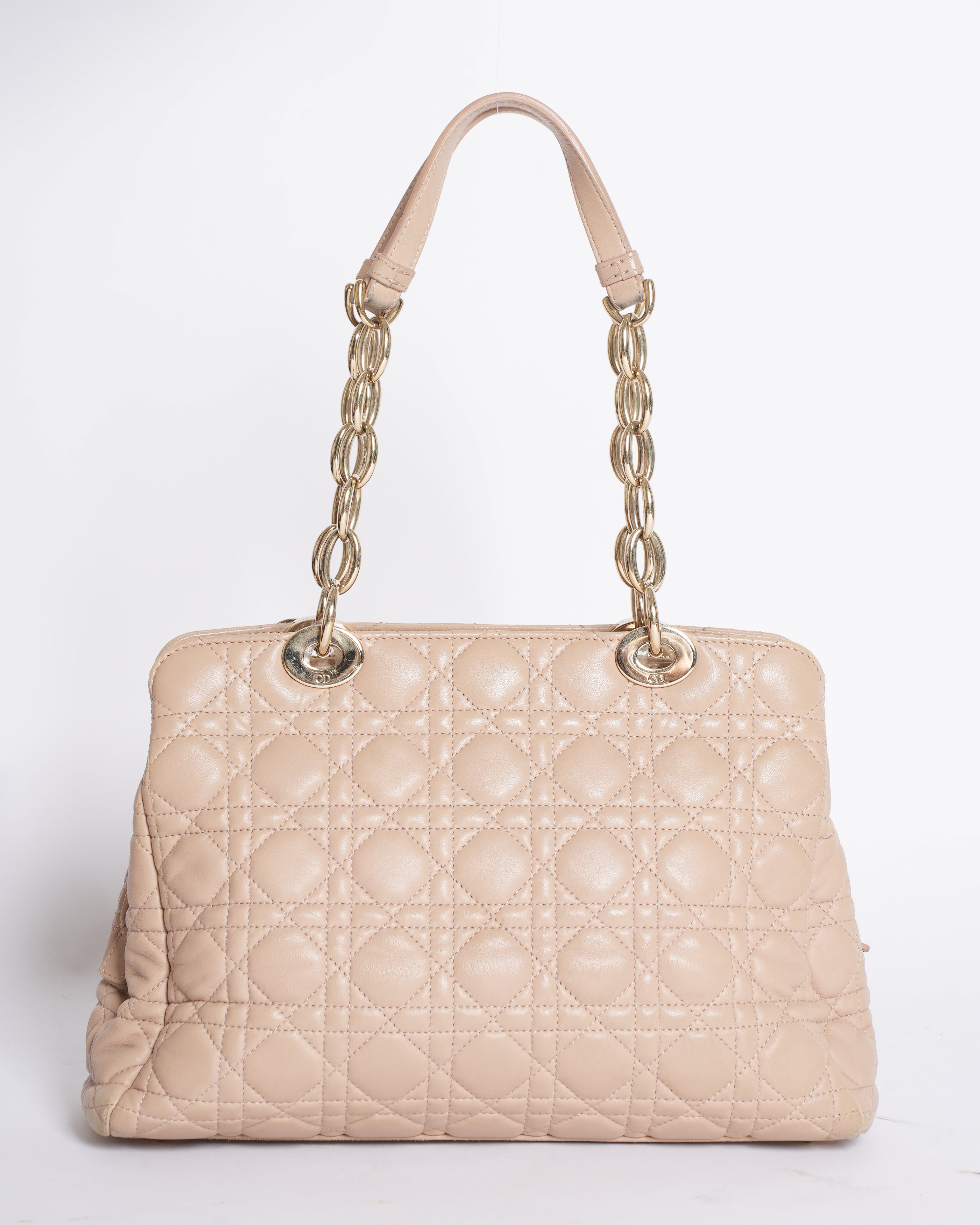 Christian Dior Small Cannage Soft Lady Dior Shopper Tote