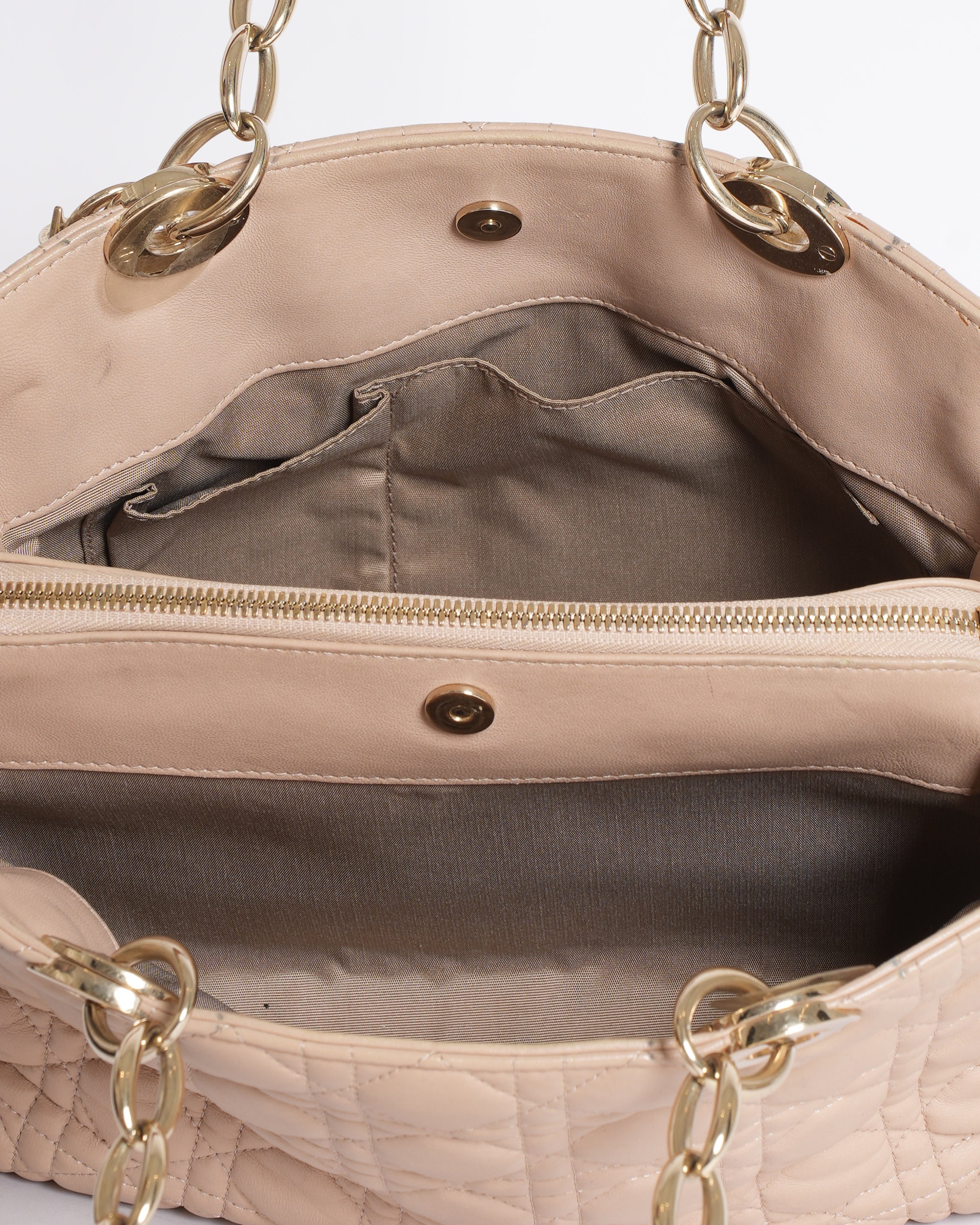 Christian Dior Small Cannage Soft Lady Dior Shopper Tote