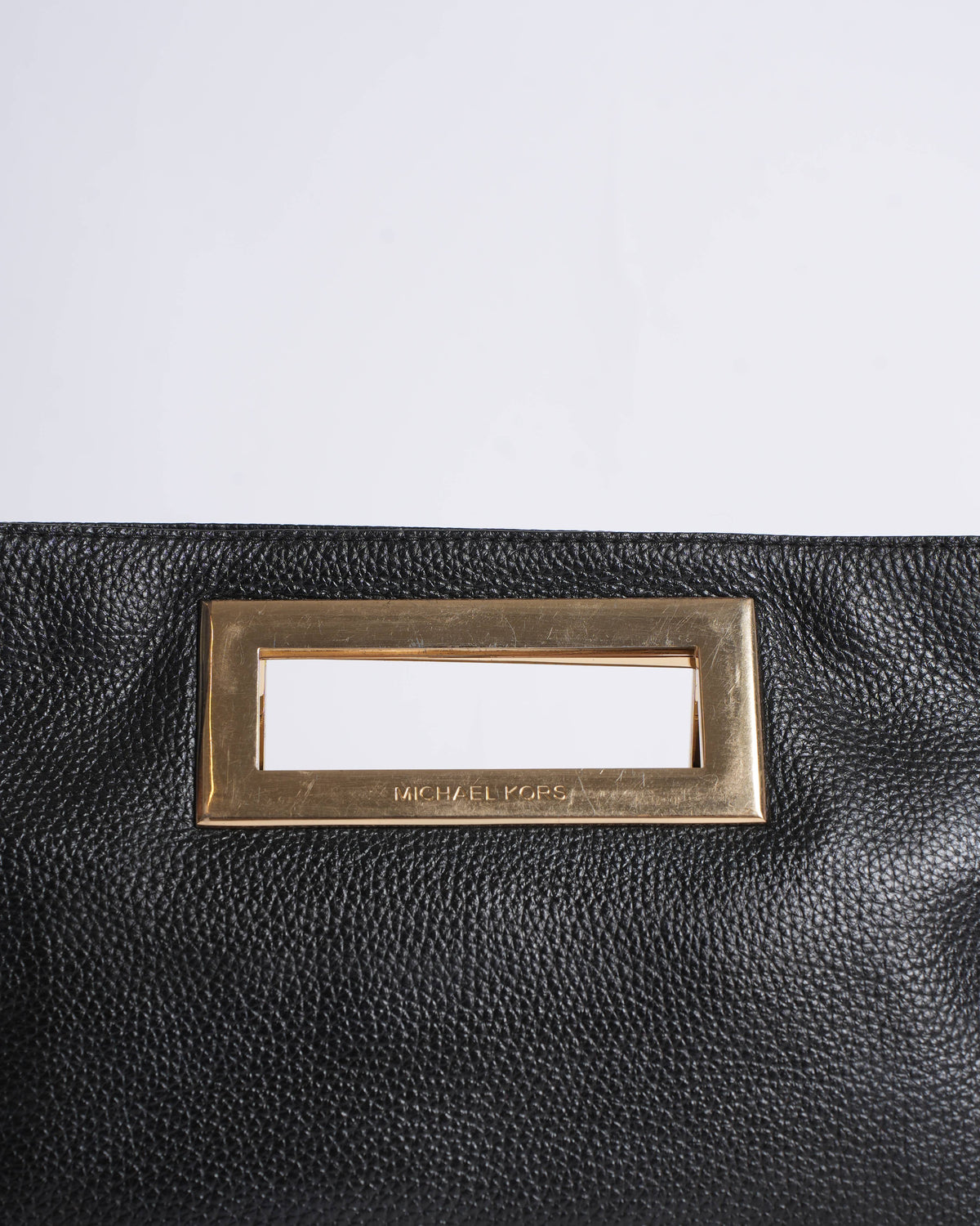 Michael Kors Black Grain Leather Handbag