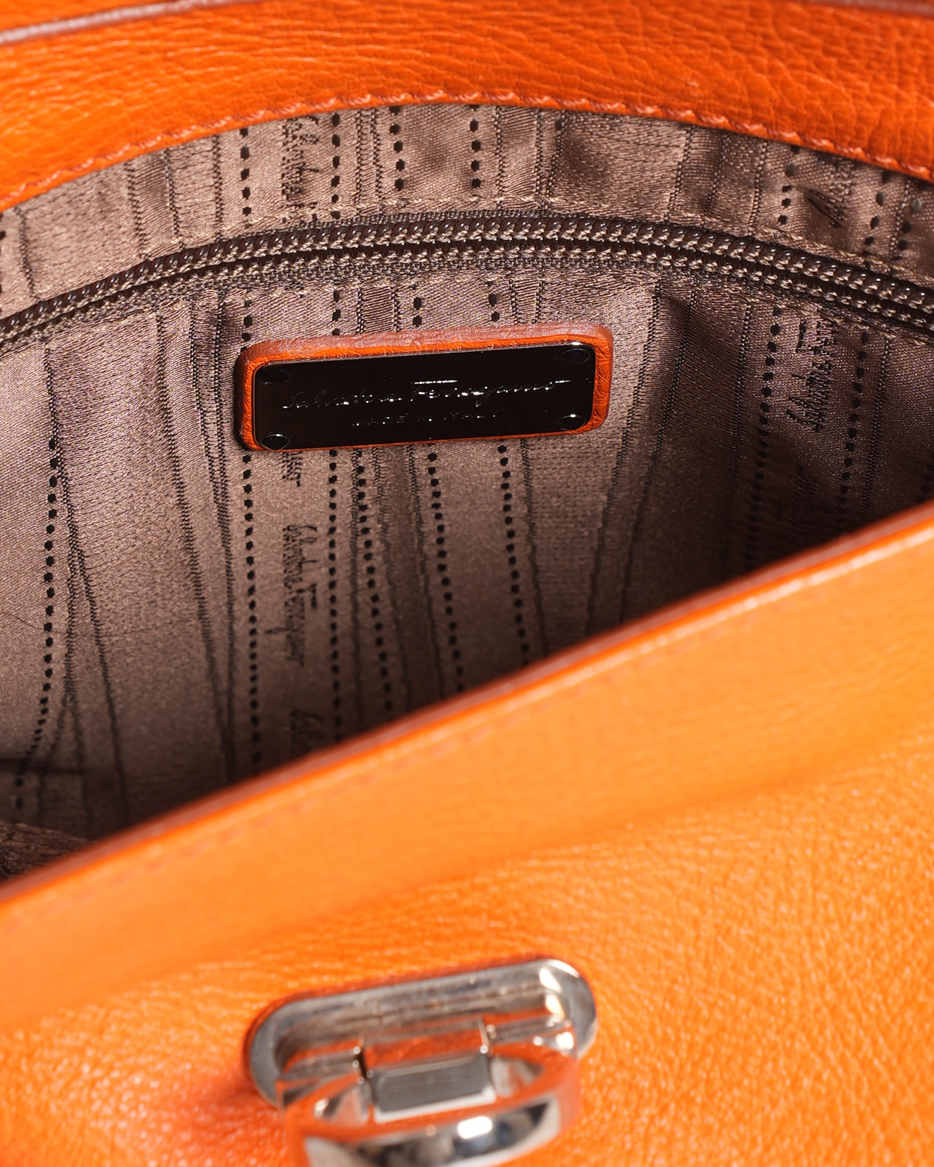 Salvatore Ferragamo Orange Crossbody