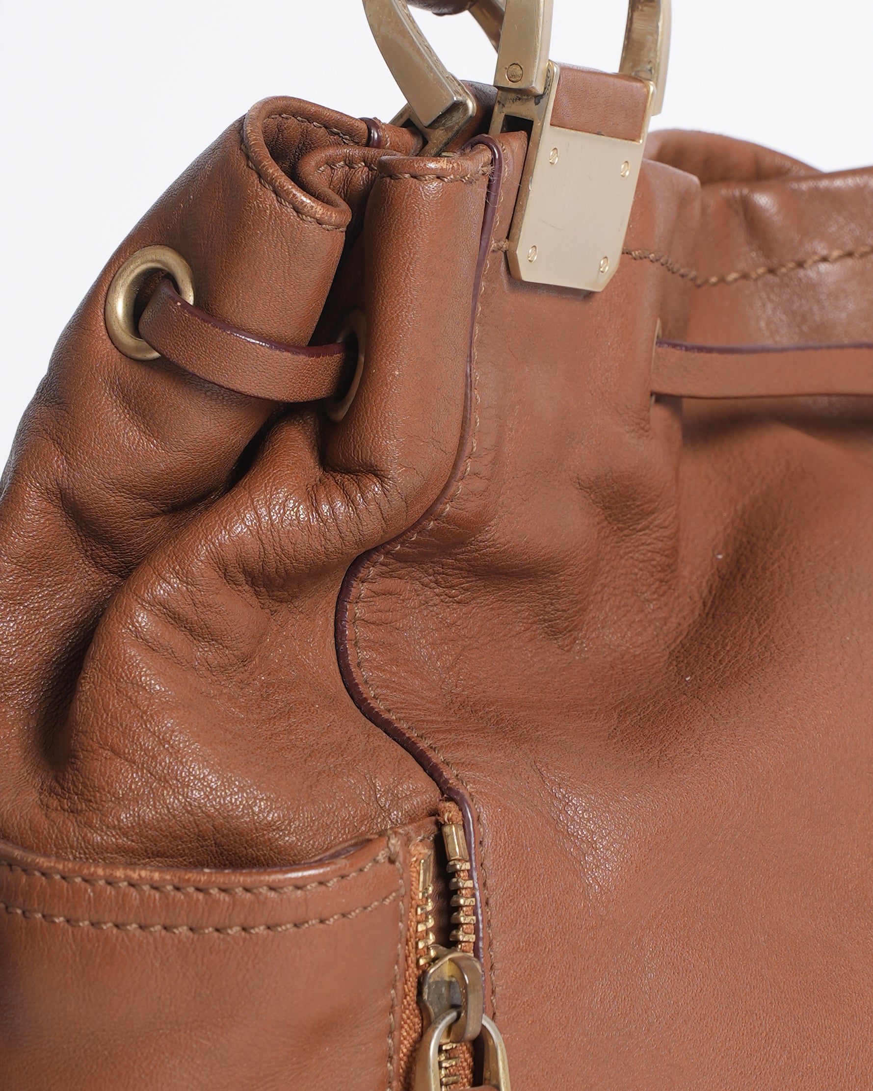 Cole Haan Leather Shoulder Bag In Brown