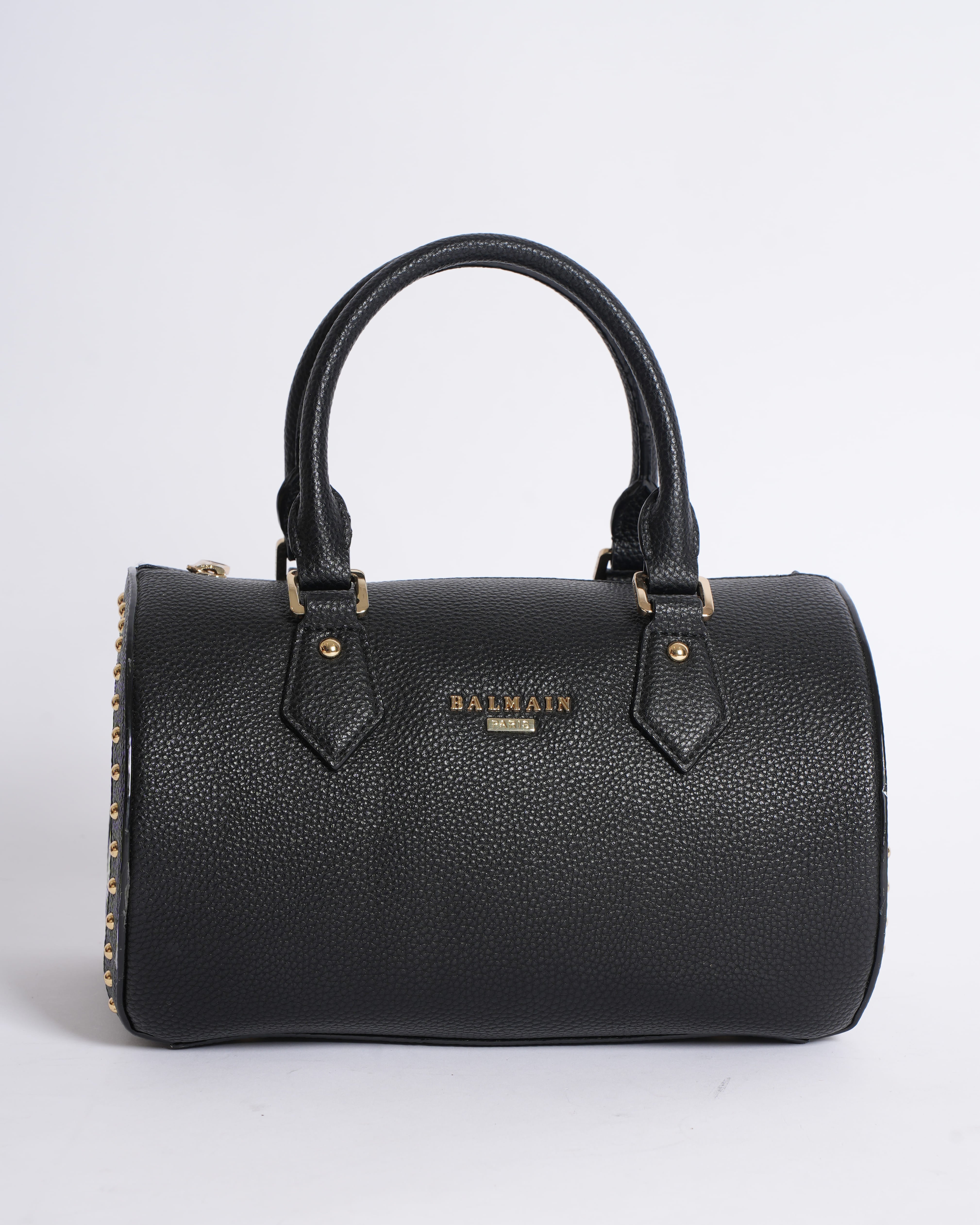 New  Balmain Duffle Bag In Black